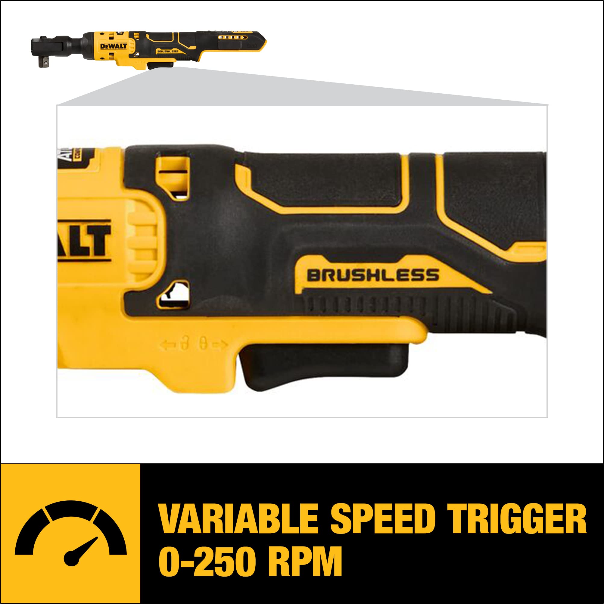 Open Box -  DEWALT ATOMIC 20-Volt MAX Cordless 1/2 in. Ratchet (Tool-Only)