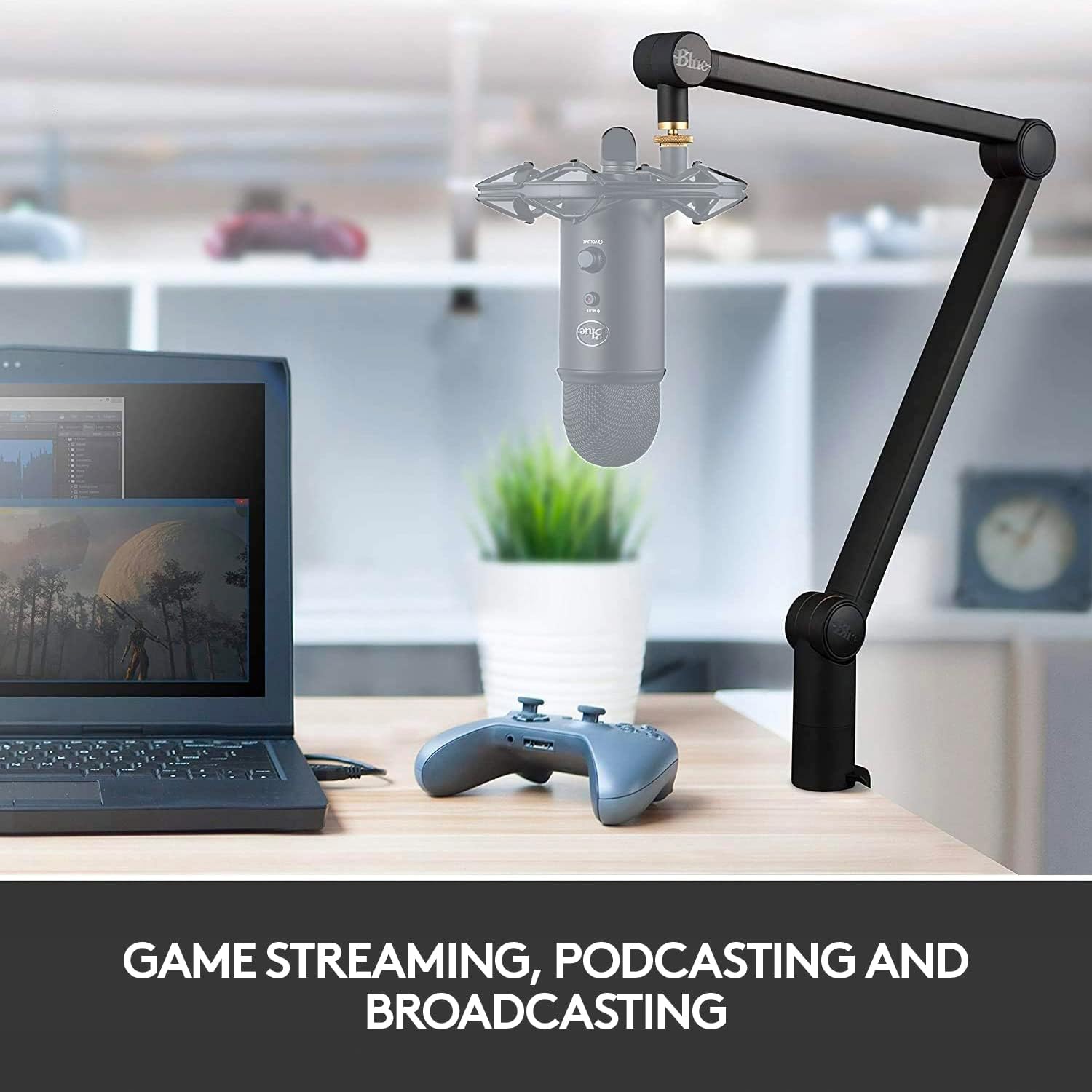 Certified Refurbished - Blue Compass Premium Broadcast Boom Arm-BLACK-9006-TWKOR AP 989-000517