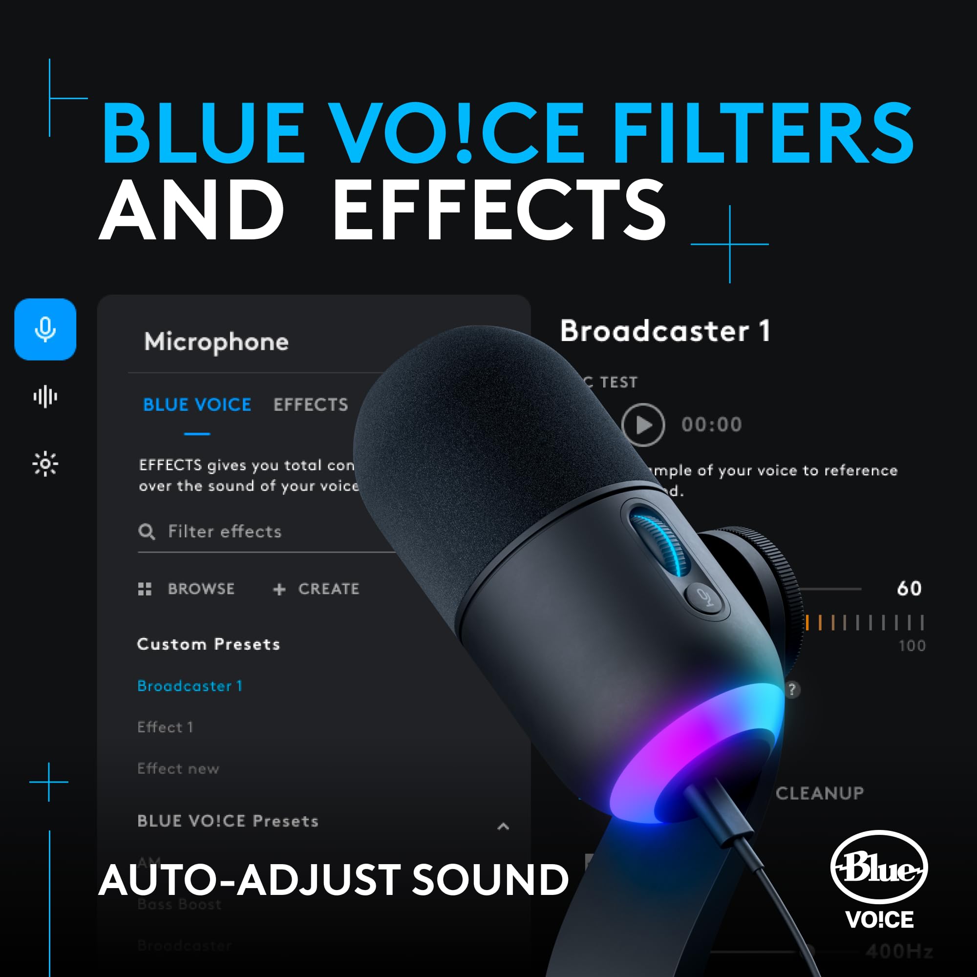 Open Box -  Yeti GX Dynamic RGB Gaming Mic with LIGHTSYNC-BLACK-USB-N 988-000567