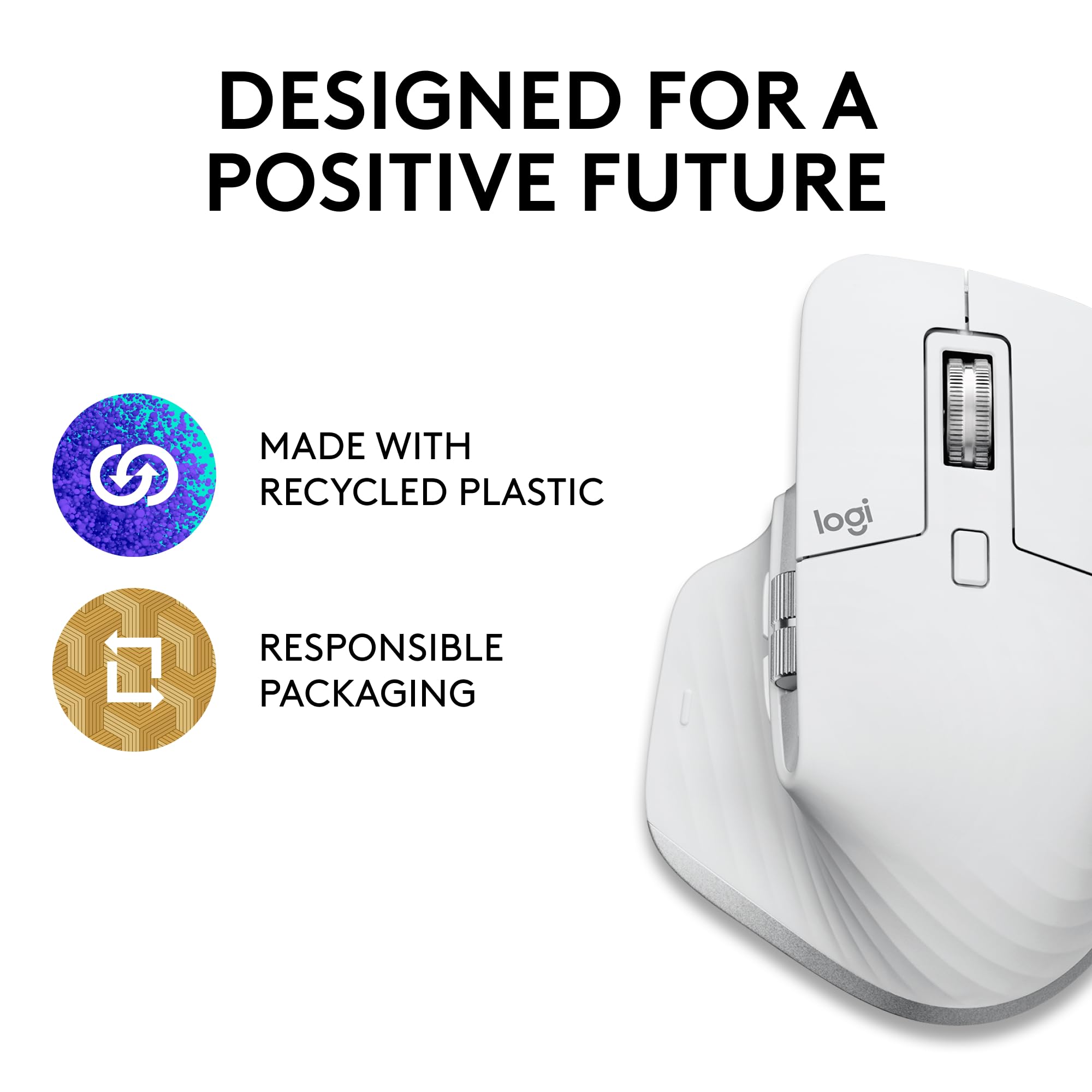 Open Box -  MX Master 3S For Mac Performance Wireless Mouse-PALE GREY-BT-N 910-006570