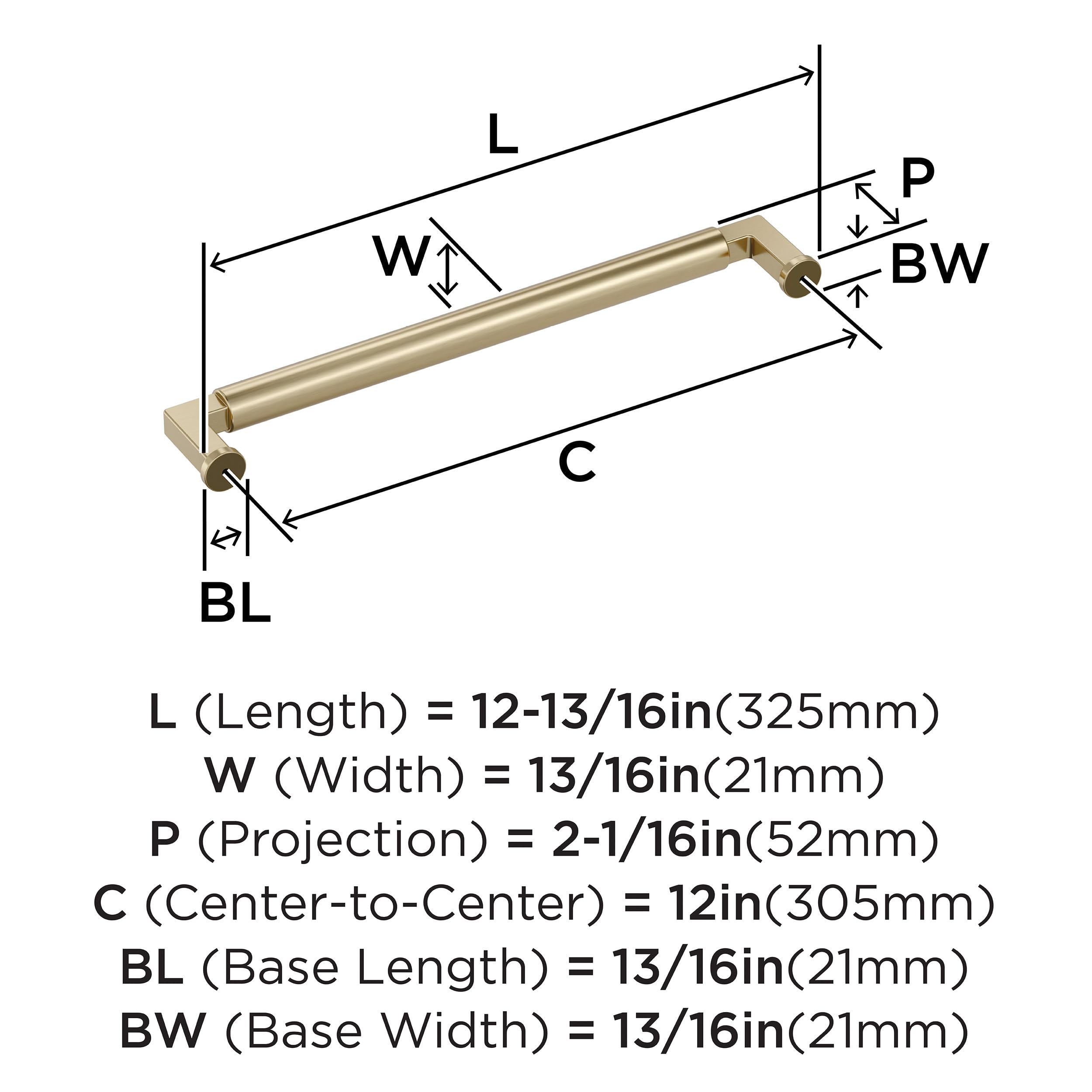 Open Box - Amerock BP37490BBZ - Pulls Cabinet Hardware
