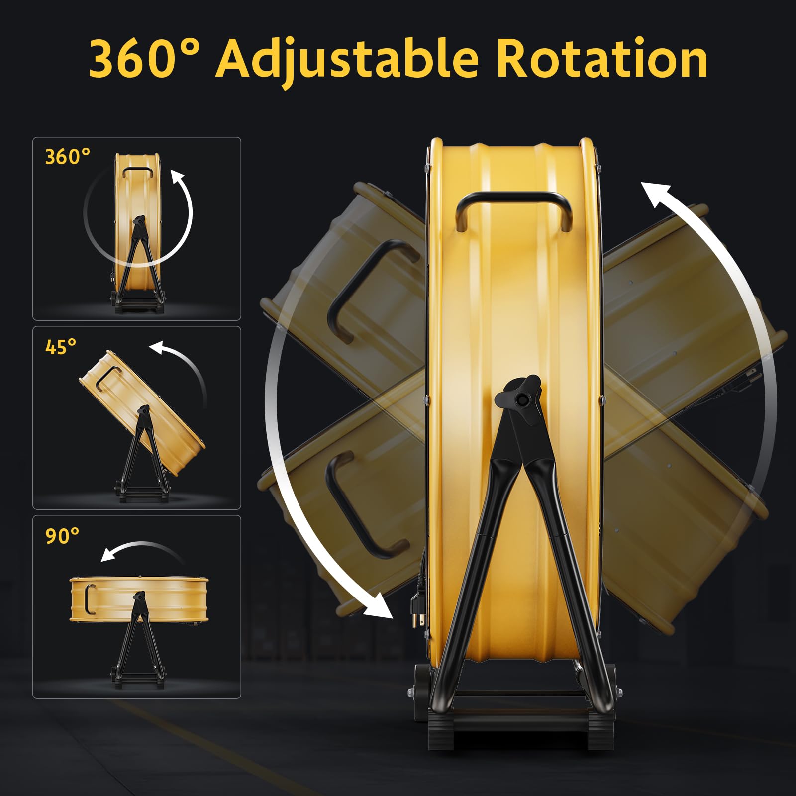 Simple Deluxe Hifanxdrum24 Floor Yellow 110v Silver