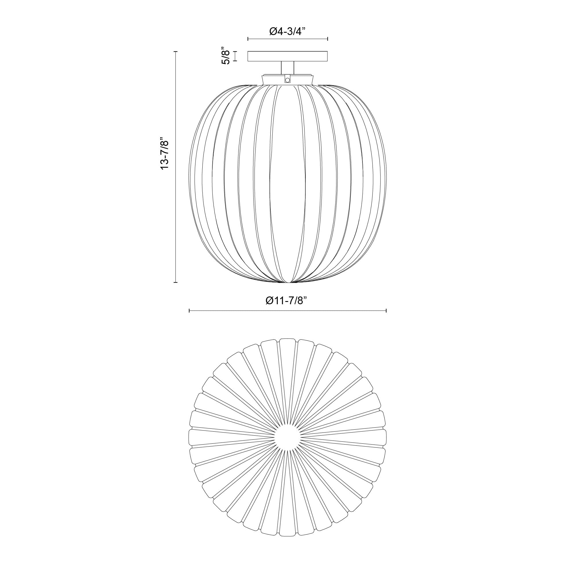 Open Box - Alora Lighting SF579112MBGR - Ceiling Fixtures Indoor Lighting