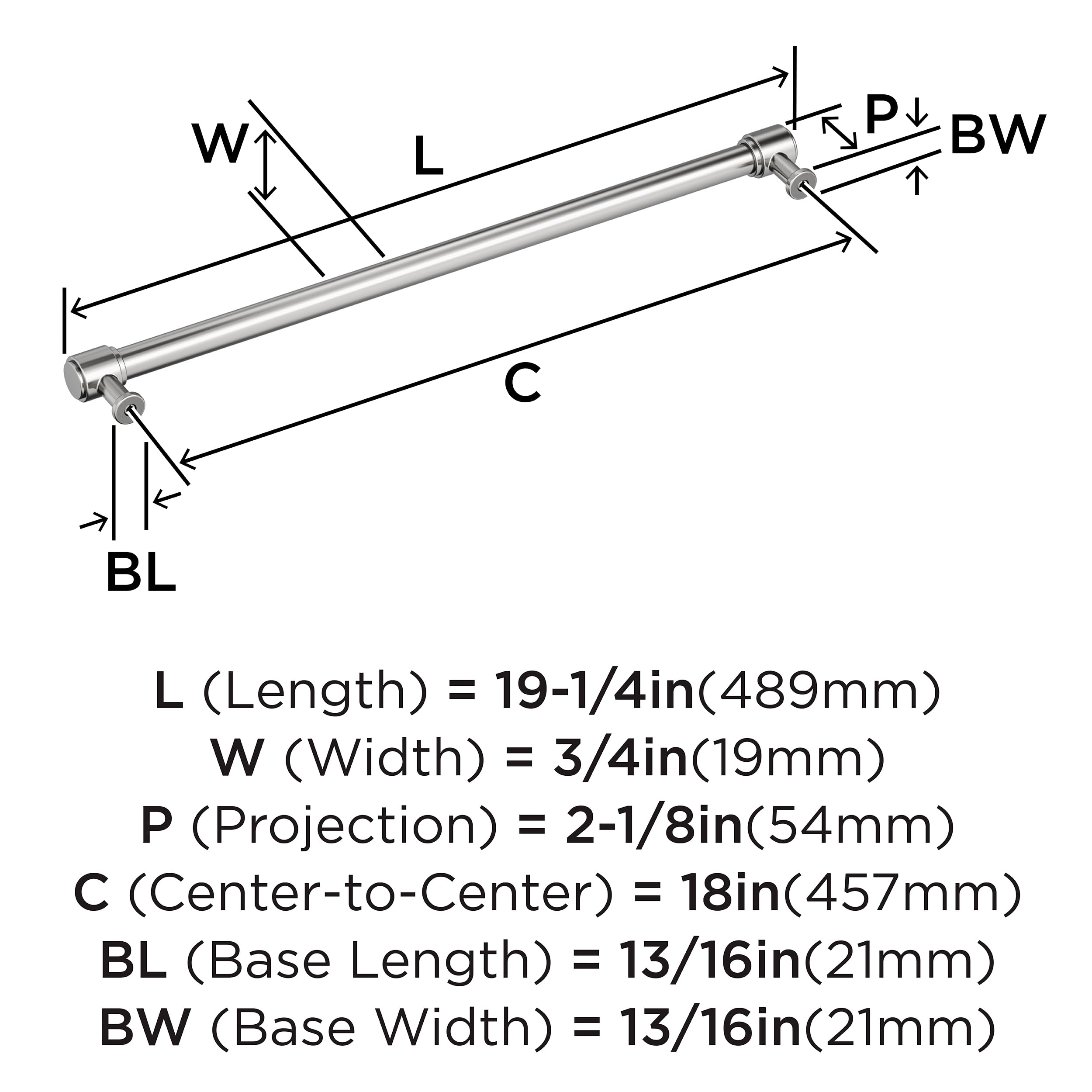 Open Box - Amerock BP3747126 - Pulls Cabinet Hardware