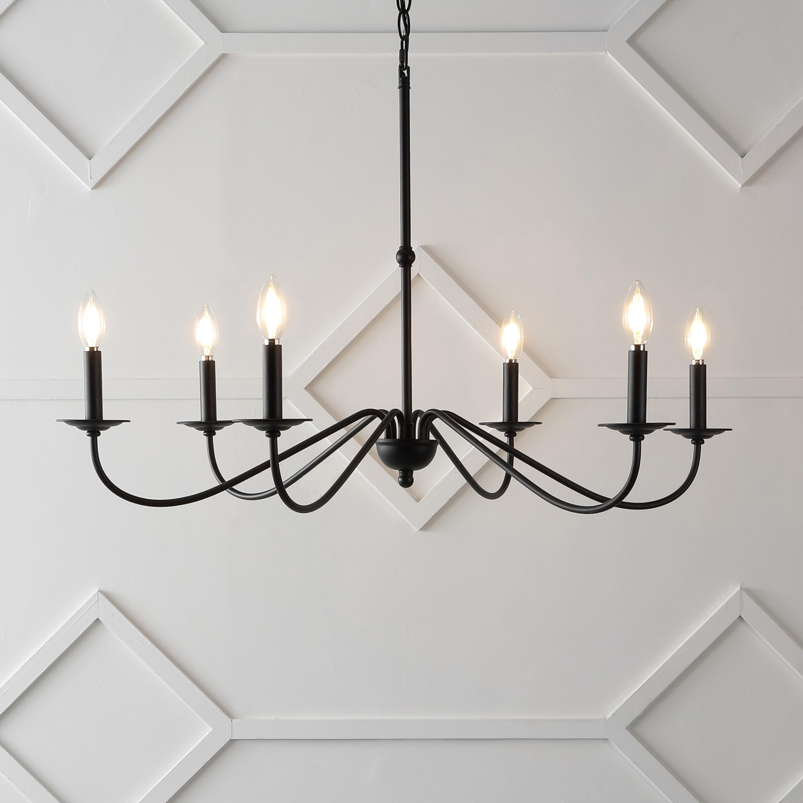 Open Box - JONATHAN Y Lighting JYL7559B - Chandeliers Indoor Lighting