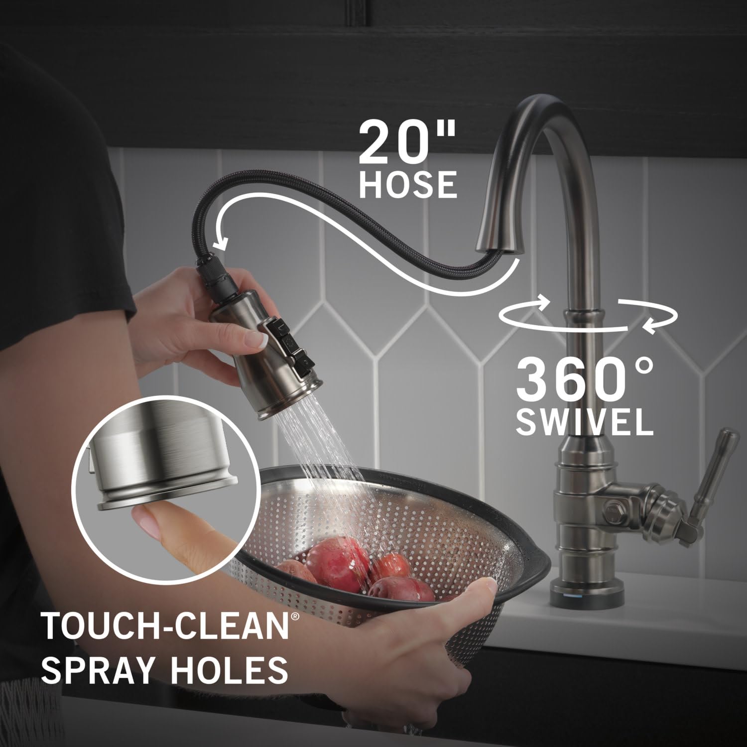 Open Box - Delta 9190TL-CZ-DST - Kitchen Faucet