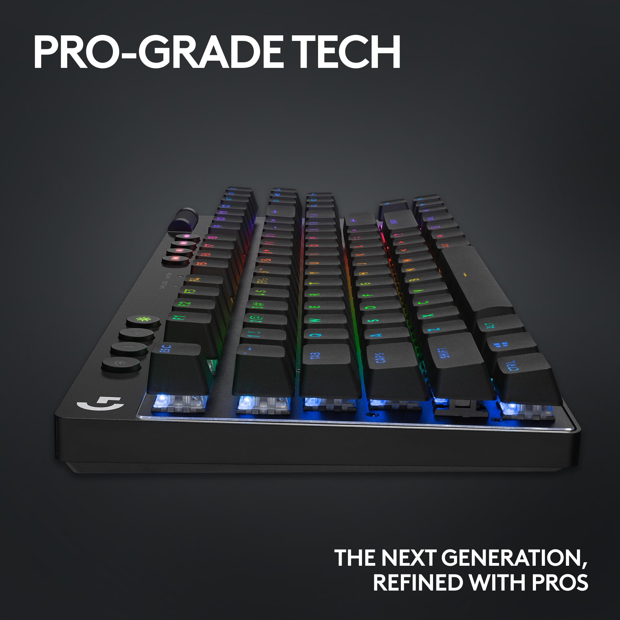 Refurbished - G PRO X TKL LIGHTSPEED Gaming Keyboard-BLACK-US-2.4GHZ/BT-LINEAR 920-012122