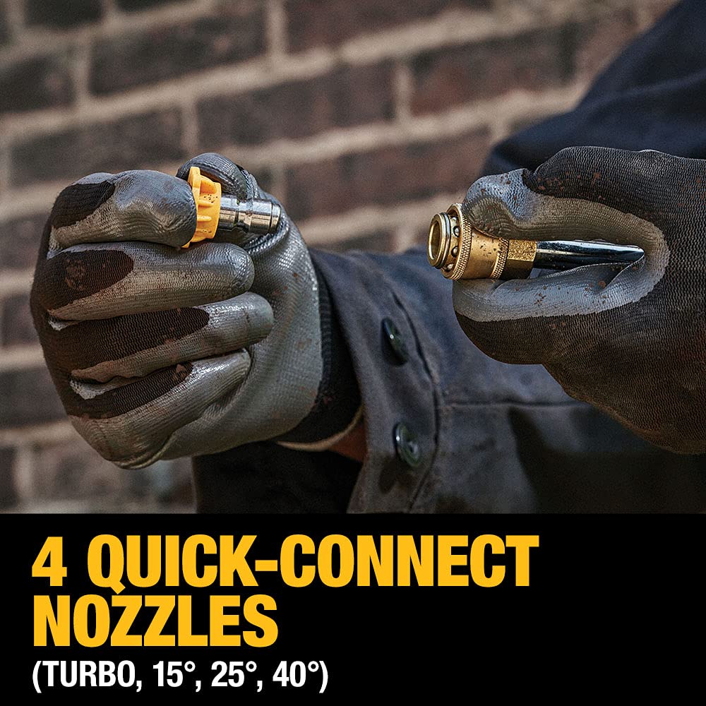 Open Box -  DEWALT 20-Volt MAX 550 PSI, 1.0 GPM Cold Water Cordless Electric Power Cleaner with 4 Nozzles, 5.0 Ah Battery and Charger DEWALTBullseye Deals