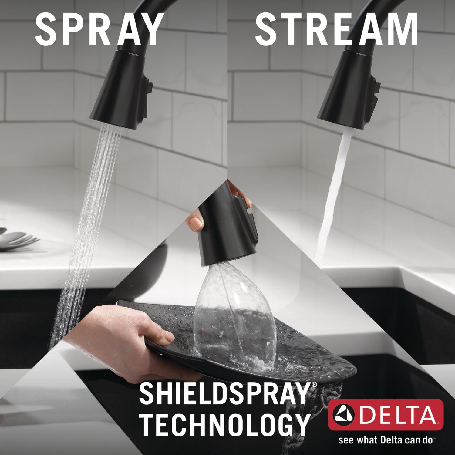 Open Box - Delta 19802Z-BL-DST - Kitchen Faucet
