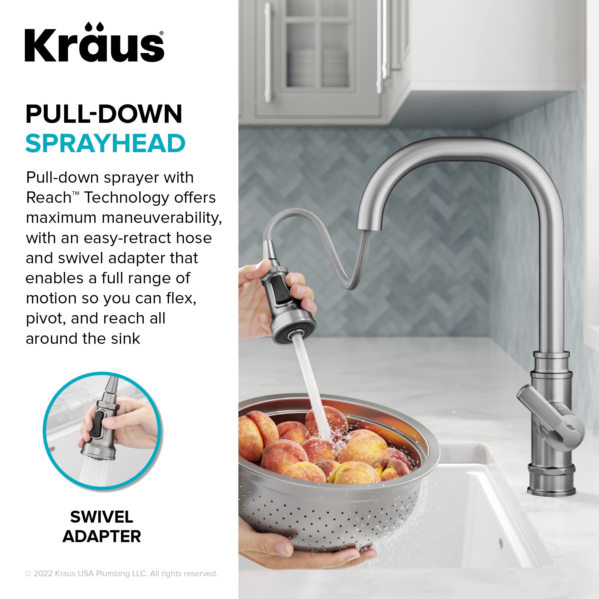 Open Box - Kraus KPF-4101SFS - Kitchen Faucet
