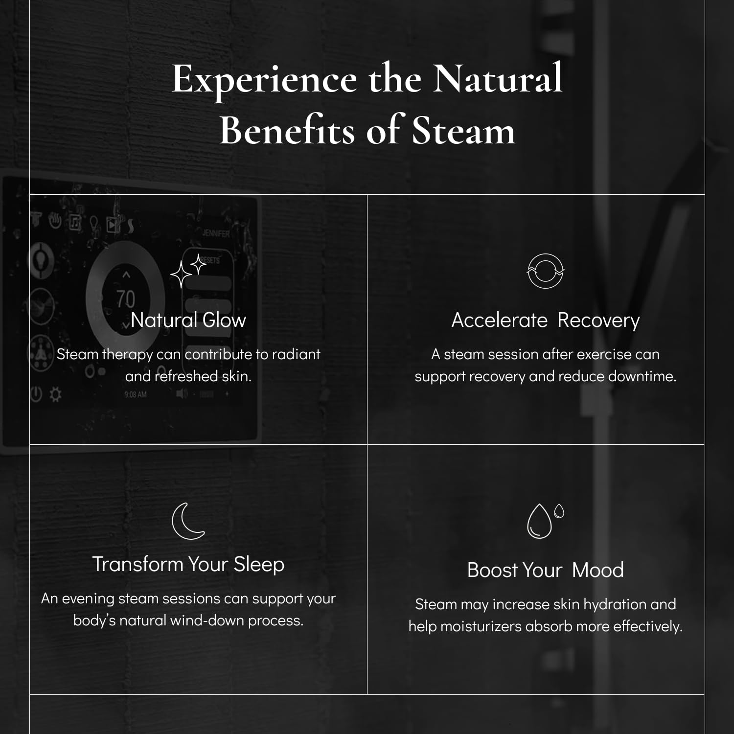 Open Box - ThermaSol TT7-SVSQ-SN - Steam Shower Kits Steam Showers