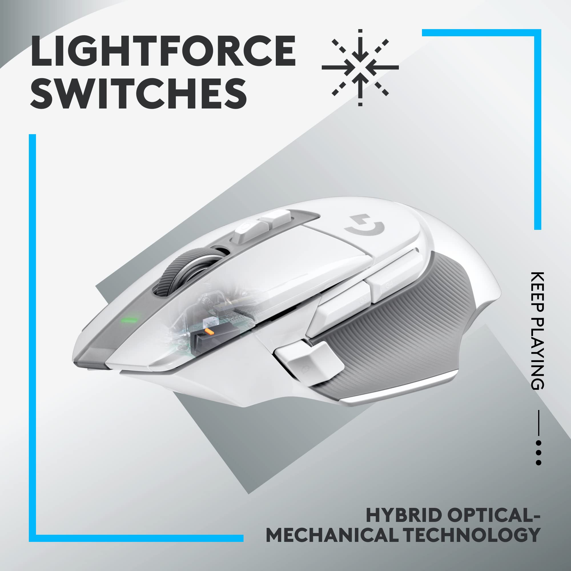 Refurbished - G502 X LIGHTSPEED Wireless Gaming Mouse-WHITE/CORE-2.4GHZ-#215 910-006187
