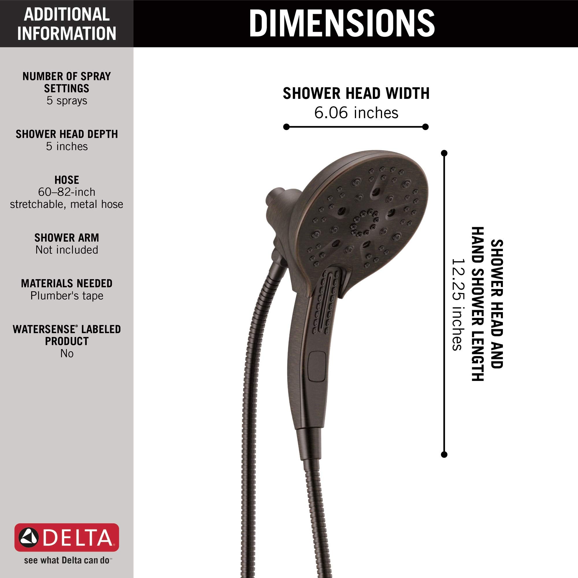 Open Box - Delta 58620-RB25-PK - Shower Heads Showers
