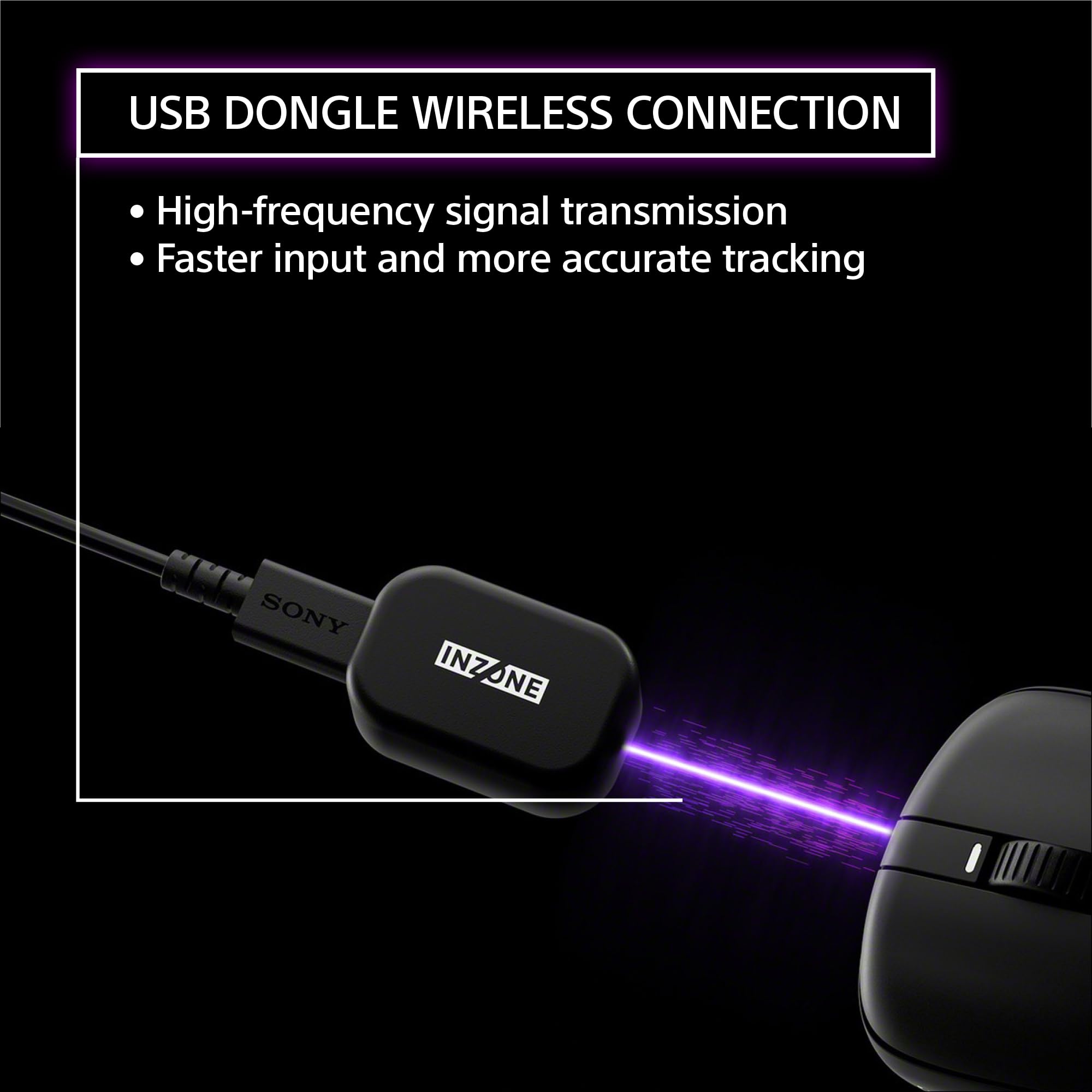 Certified Refurbished - Sony INZONE Mouse-A 48g Ultra Lightweight Wireless Esports Gaming Mouse