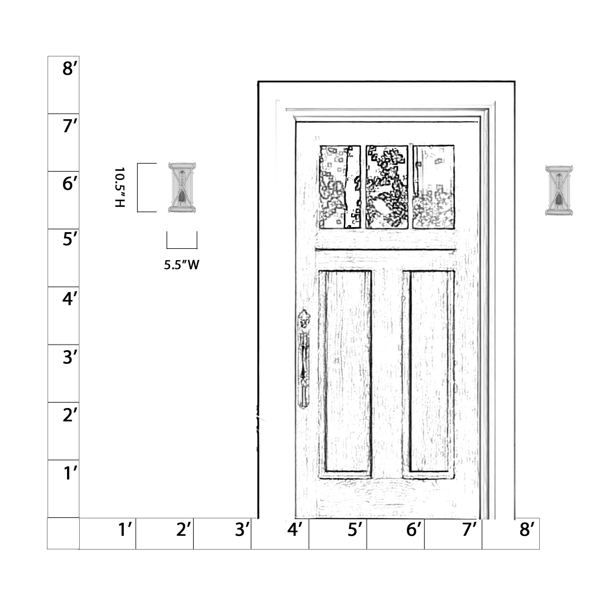 Open Box - The Great Outdoors 77601-899 - Wall Sconces Outdoor Lighting