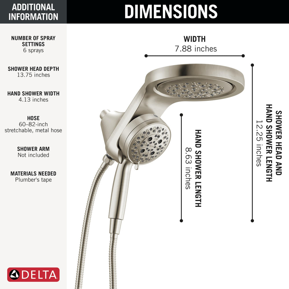 Open Box - Delta 56000-SS-PR25 - Shower Heads Showers