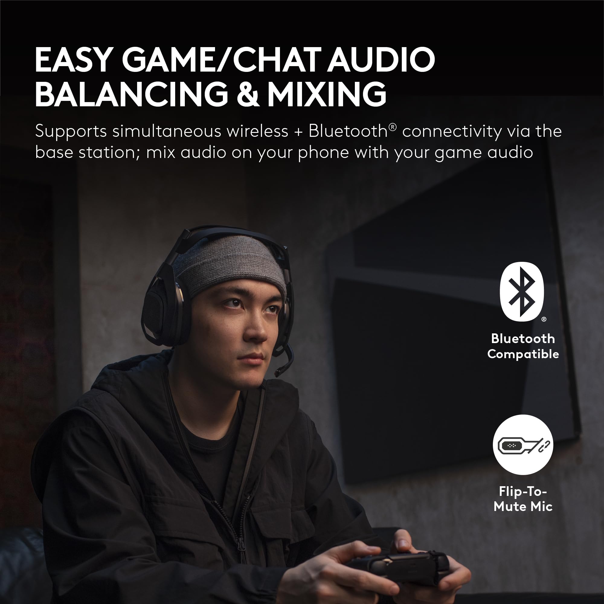 Open Box -  A50 X LIGHTSPEED Wireless Gaming Headset + Base Station-BLACK-2.4GHZ-PLUGA-AMR-403