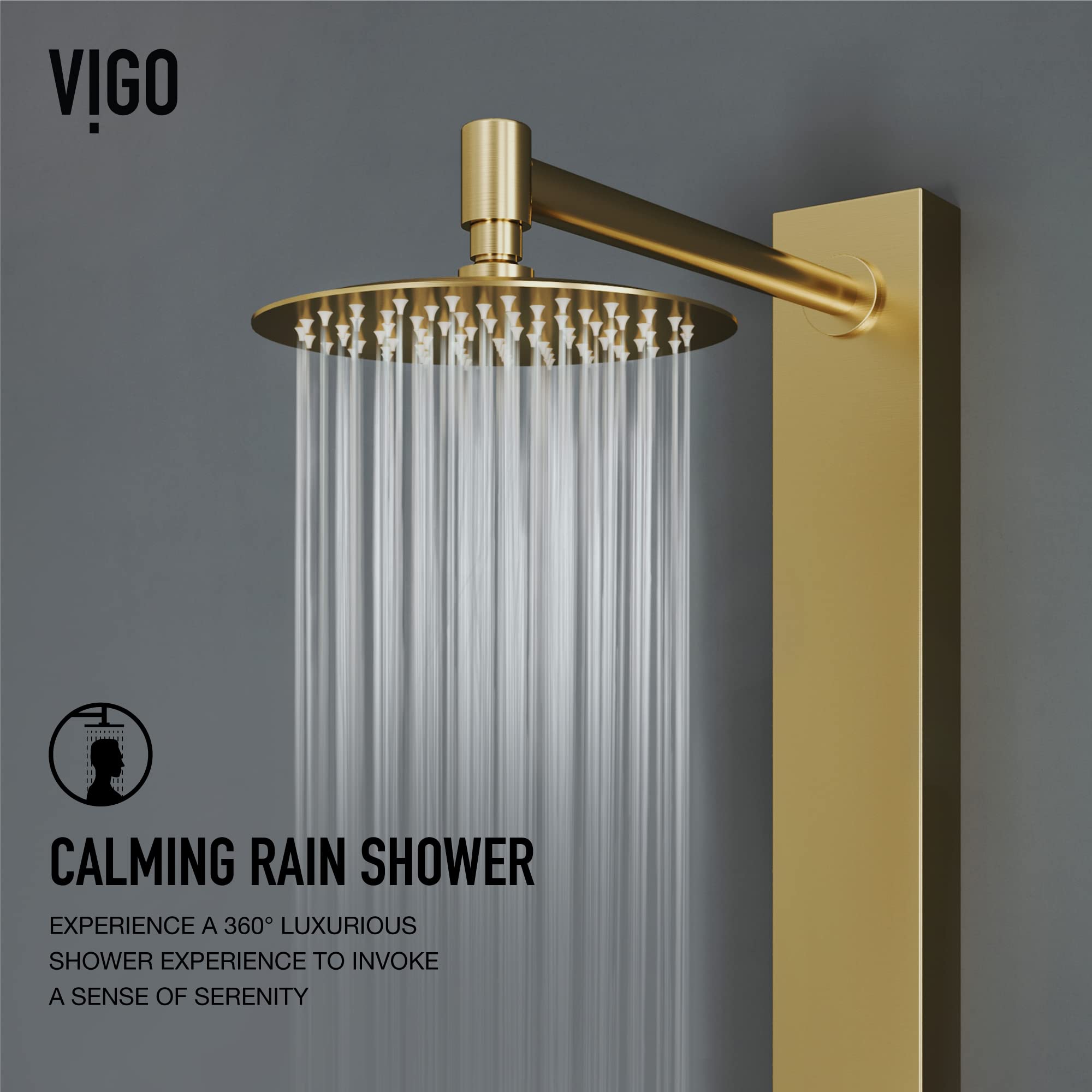 Open Box - Vigo VG08016MG - Showerpanel Showers