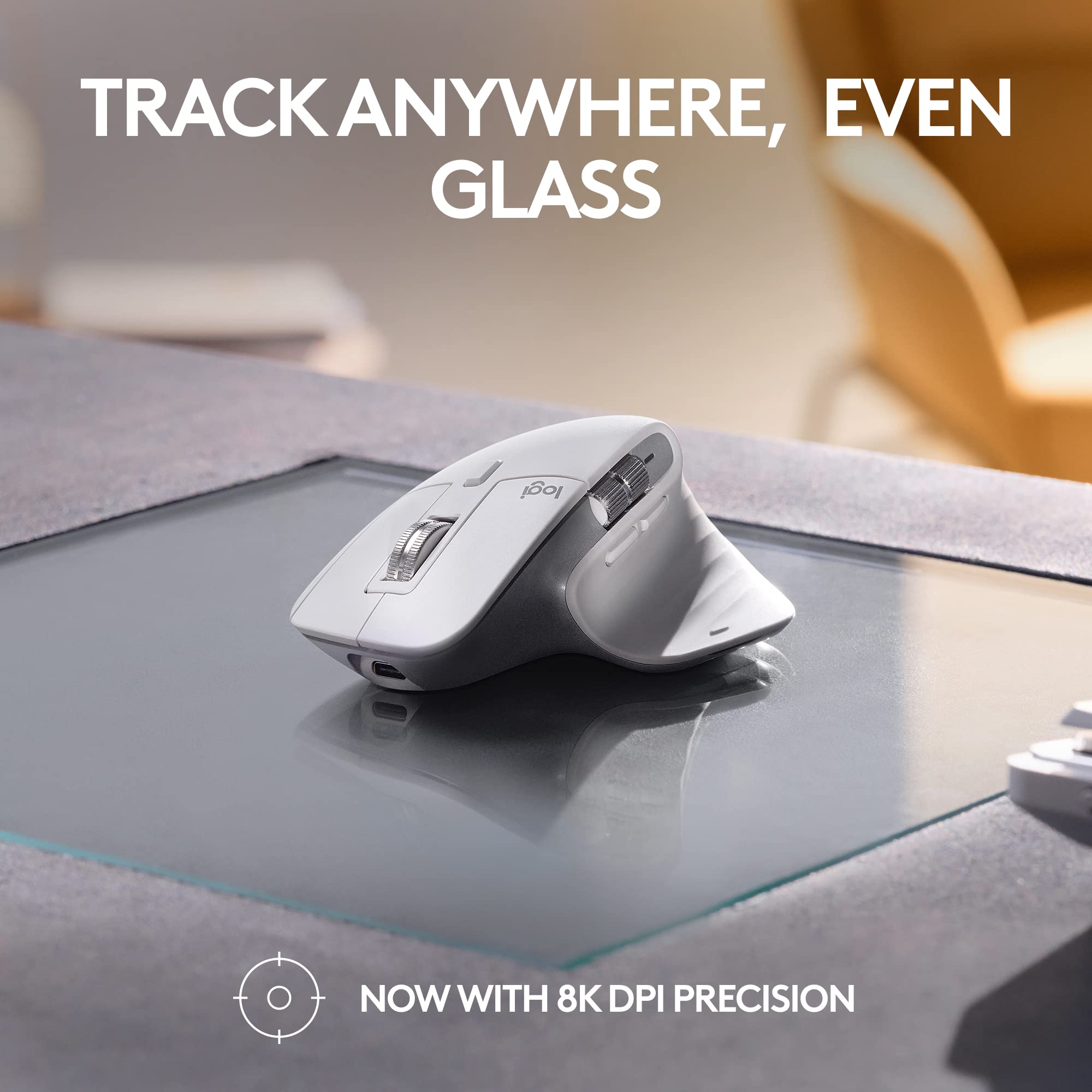 Refurbished - MX Master 3S For Mac Performance Wireless Mouse-PALE GREY-BT-N 910-006570