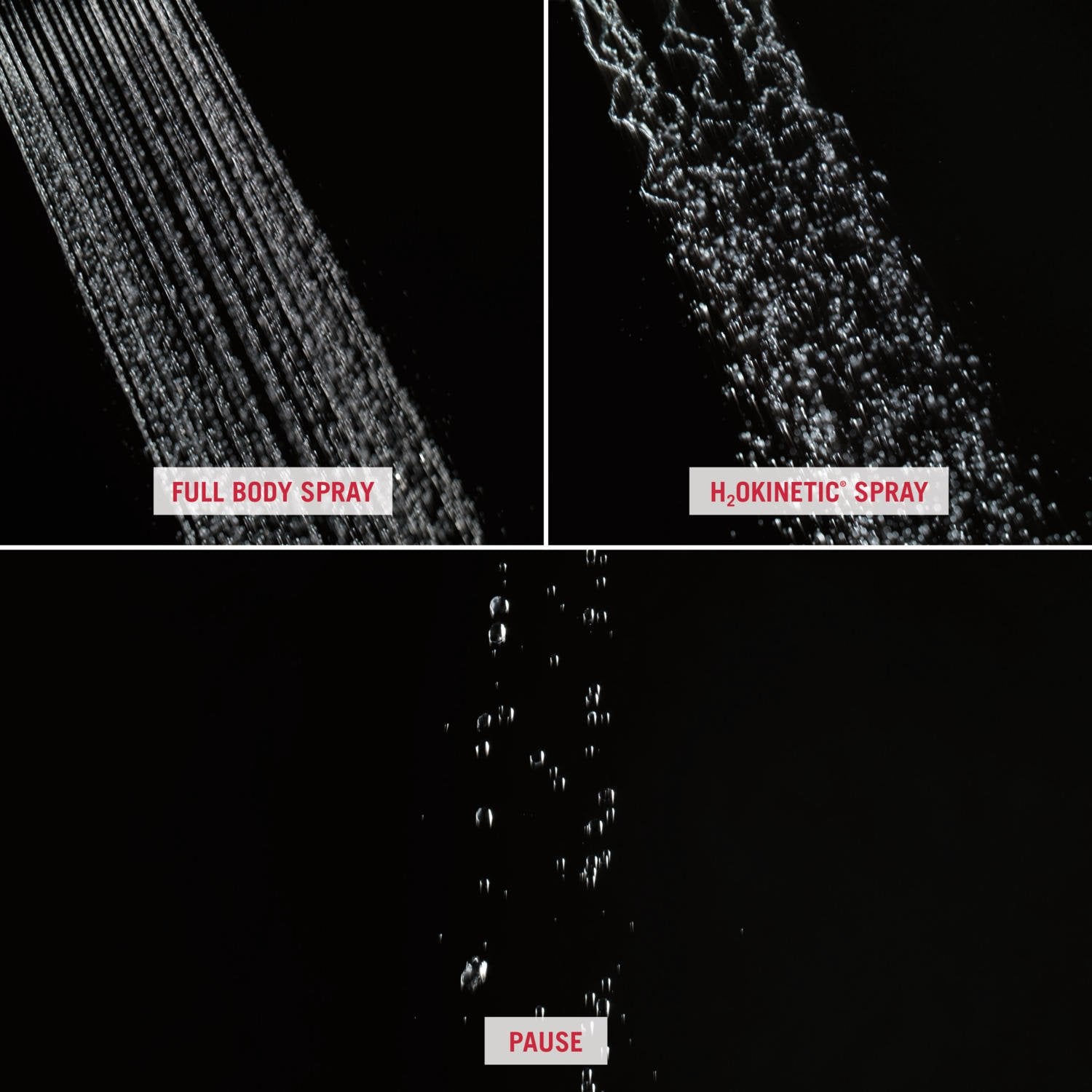 Open Box - Delta 52687-RB H2Okinetic Multi-Function Shower Head with H2Okinetic Technology