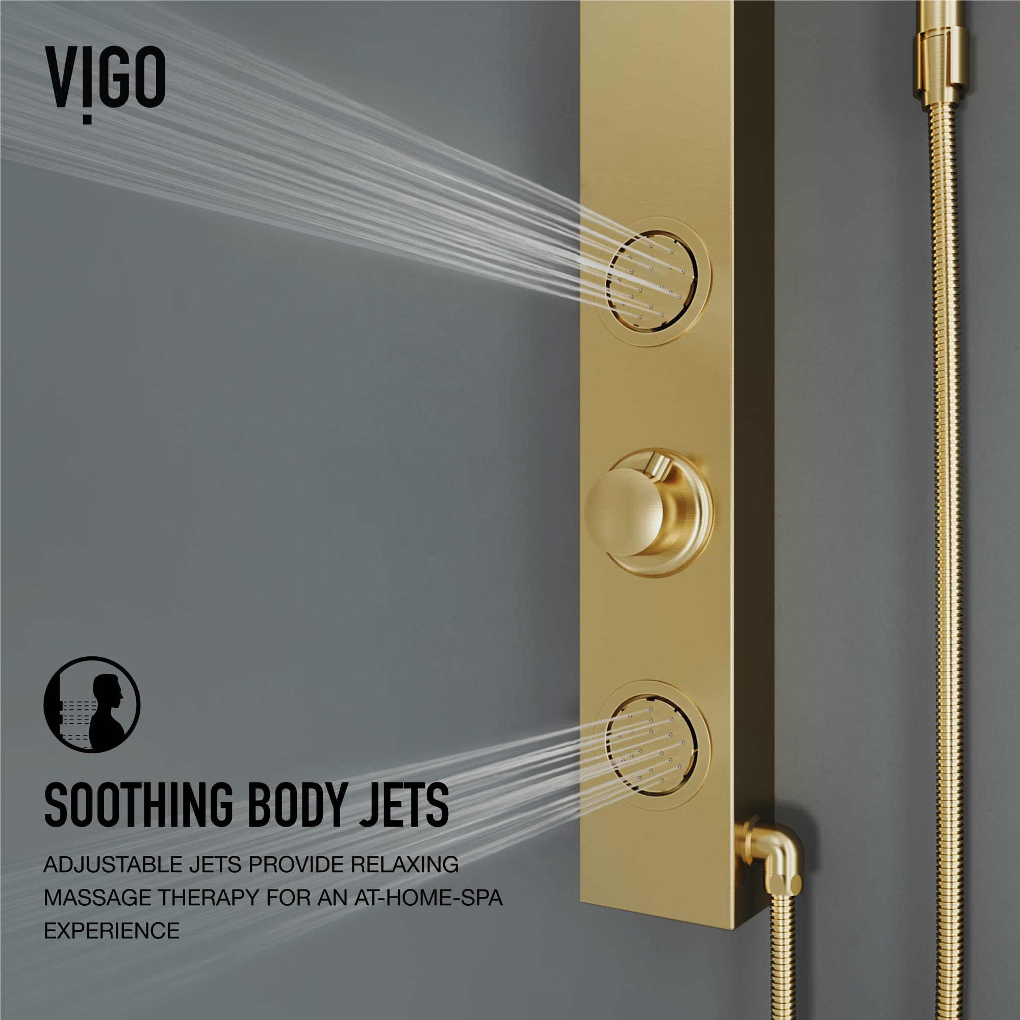Open Box - Vigo VG08016MG - Showerpanel Showers
