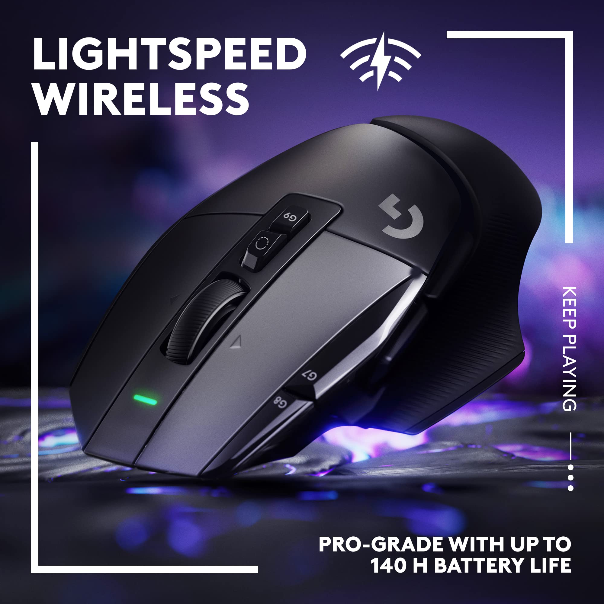 Open Box -  G502 X LIGHTSPEED Wireless Gaming Mouse-BLACK/CORE-2.4GHZ-#215 910-006178