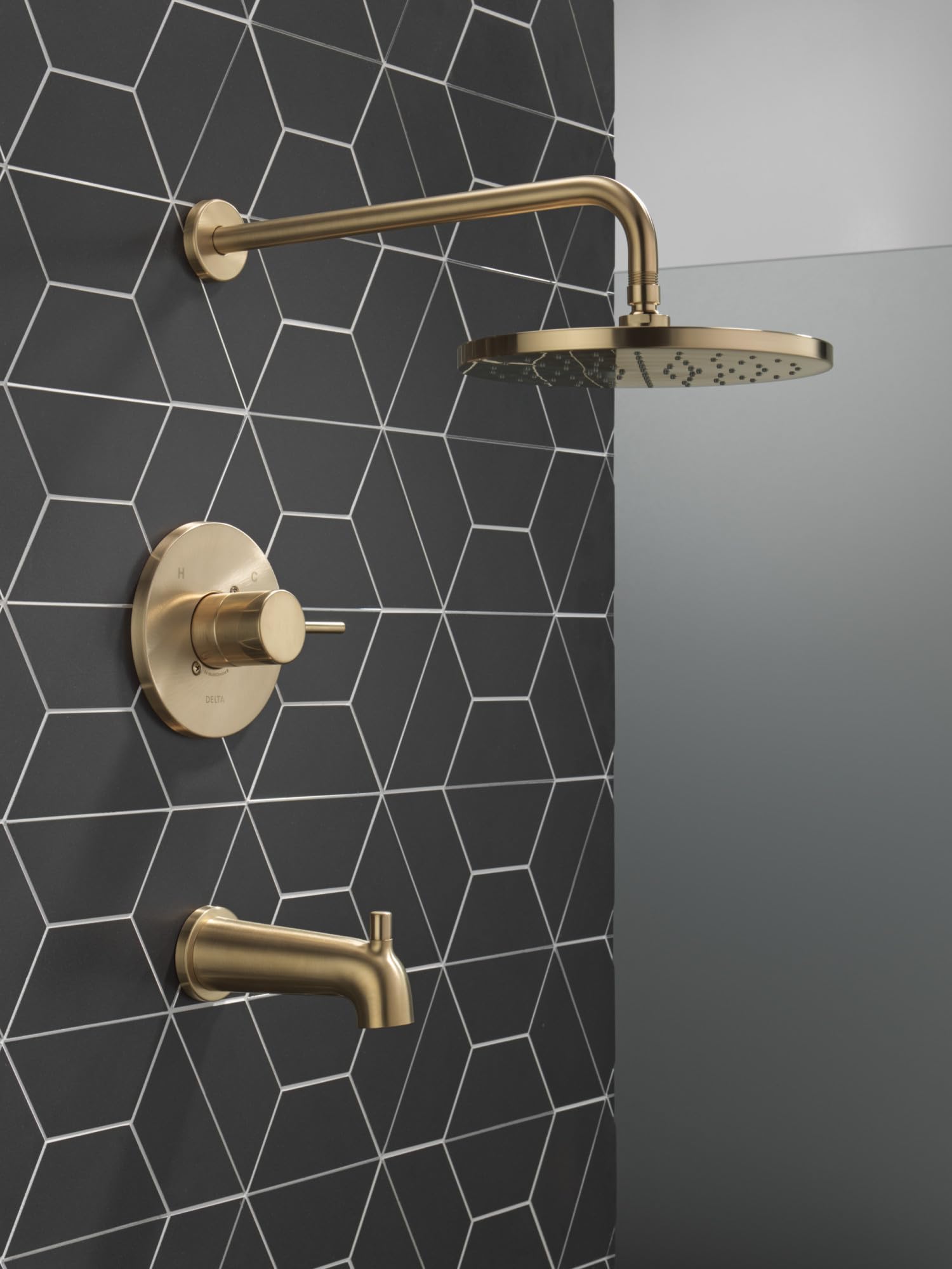 Open Box - Delta T14469-CZ-PP - Tub and Shower Showers