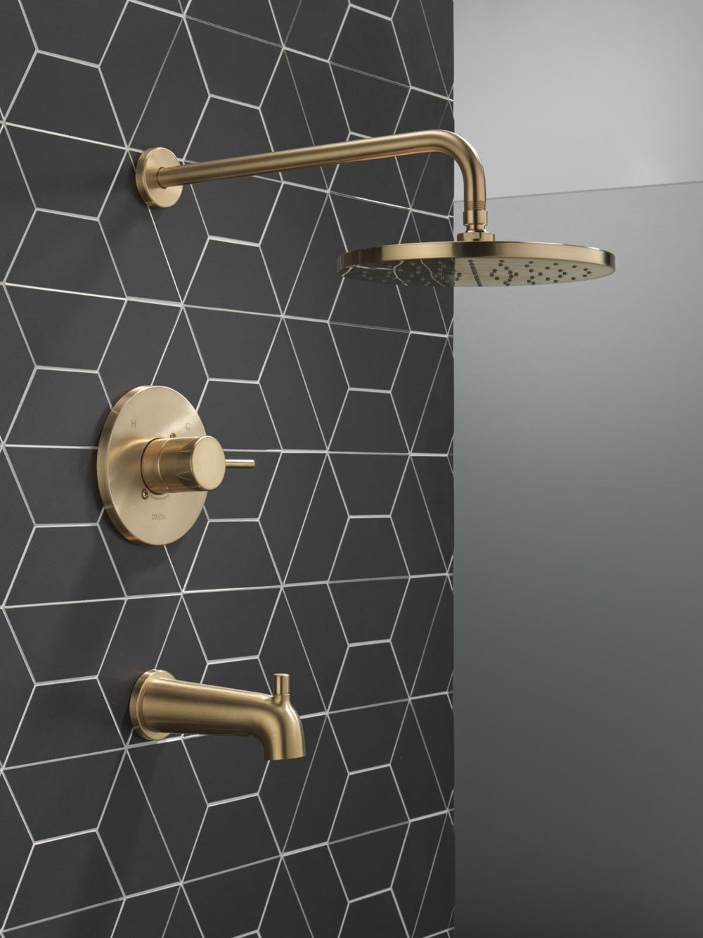Open Box - Delta T14469-CZ-PP - Tub and Shower Showers