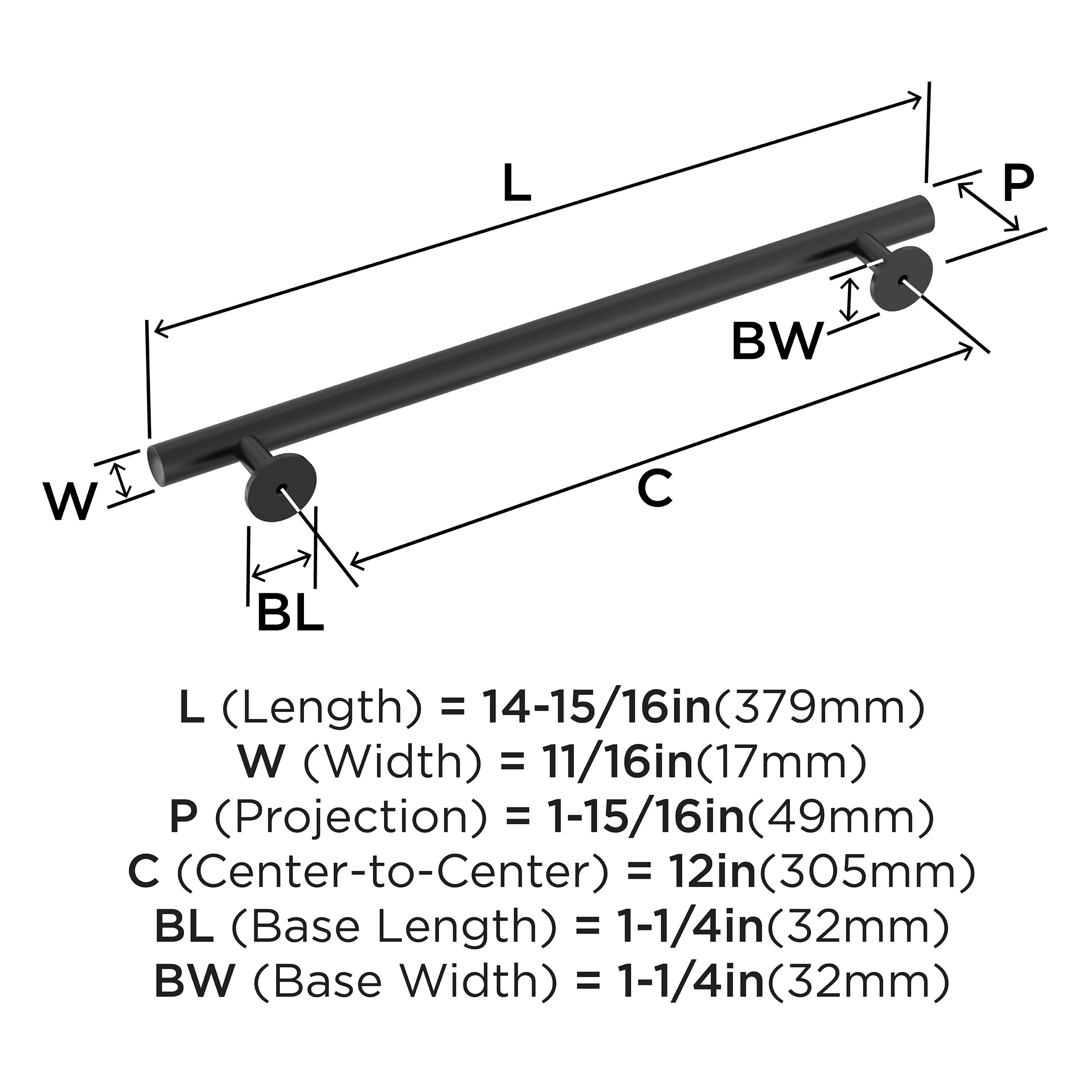 Open Box - Amerock BP54050FB - Pulls Cabinet Hardware