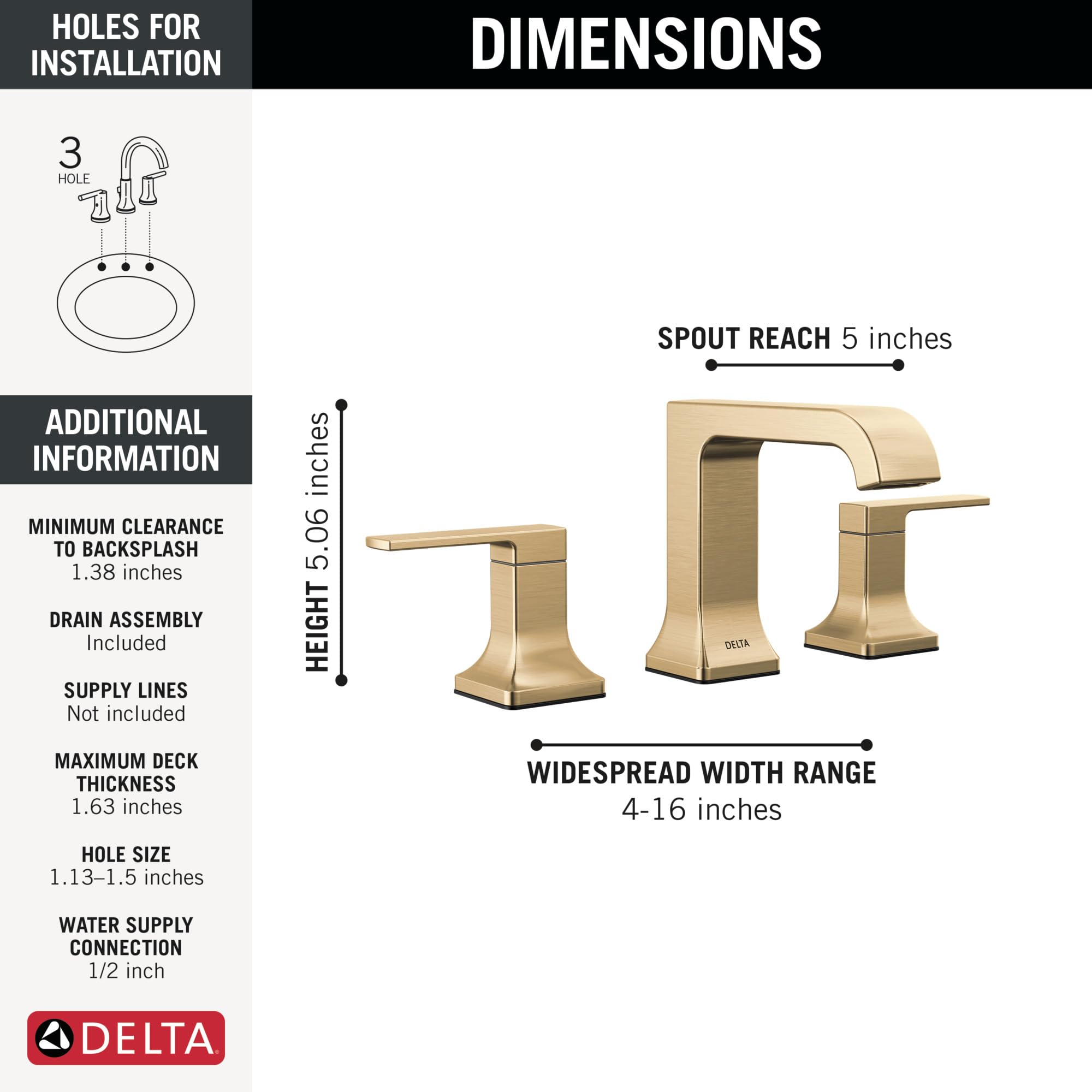 Open Box - Delta 3539LF-CZMPU - Bathroom Sink Faucets Faucet