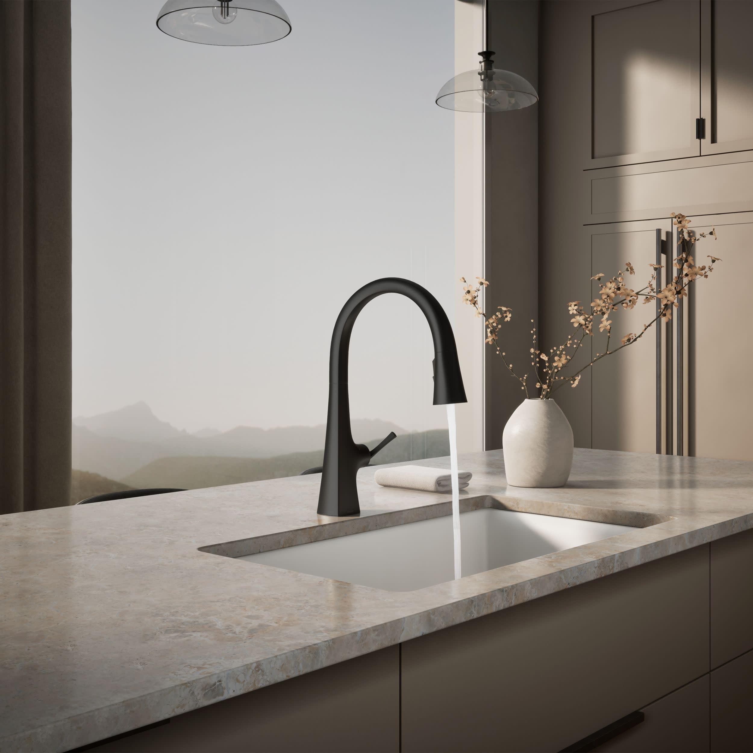 Open Box - Kohler K-22068-WB-BL - Kitchen Faucet