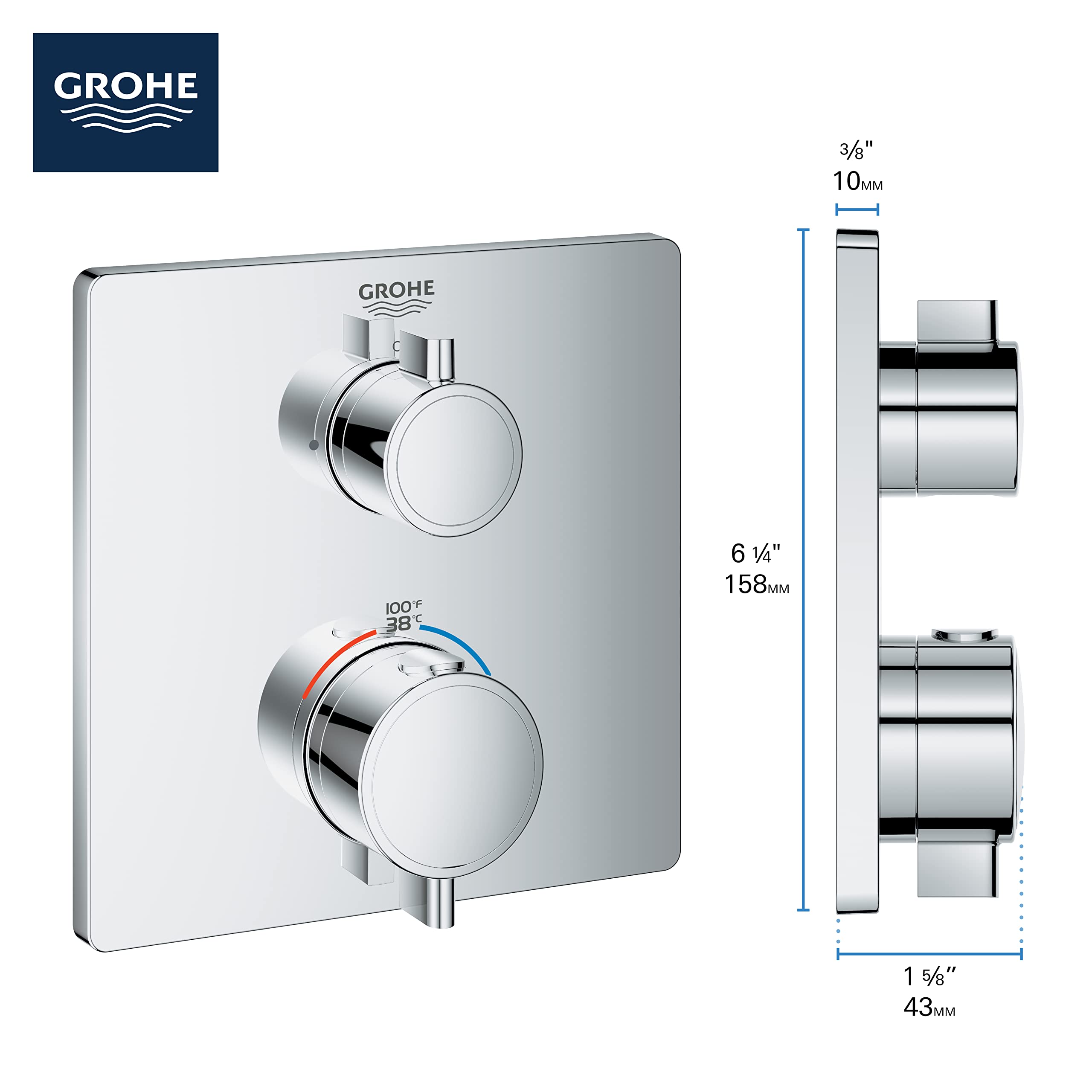 Open Box - Grohe 24110A00 - Valve Trim Only Showers