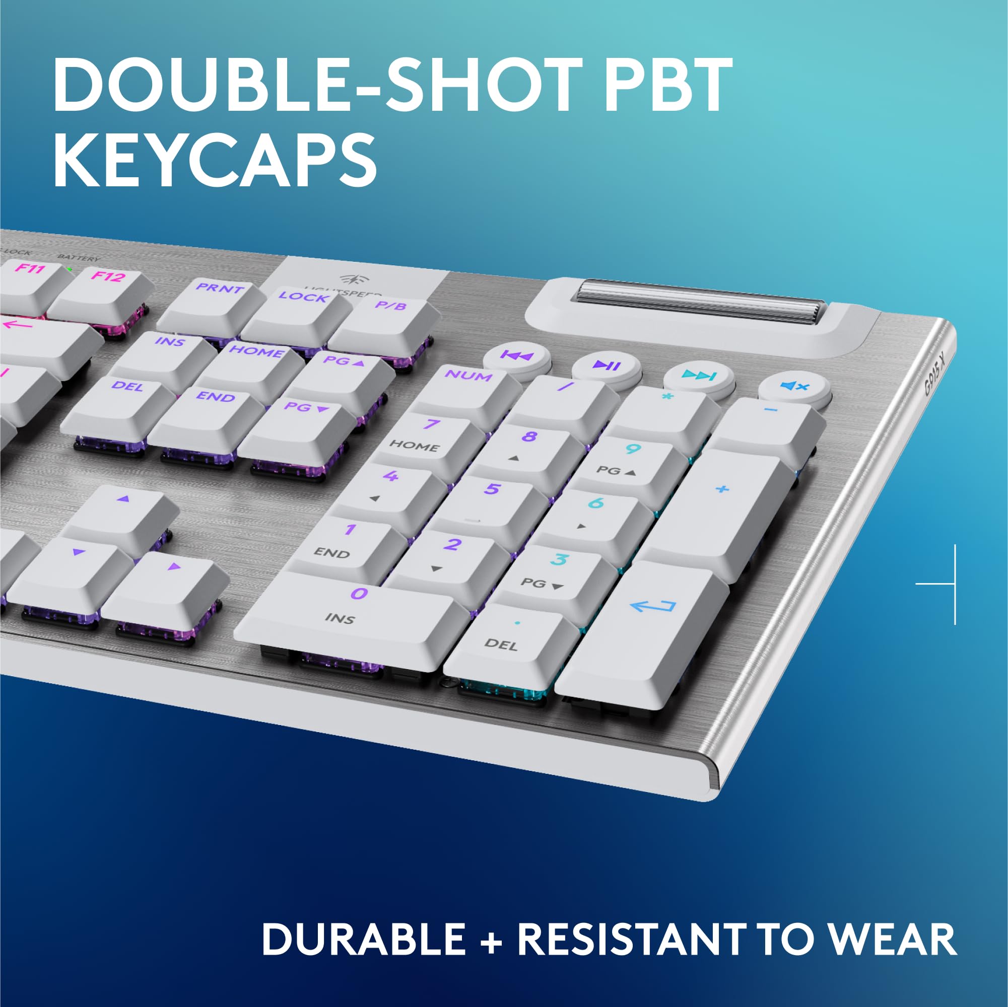 Refurbished - G915 X LIGHTSPEED Wireless Low Profile Gaming Keyboard - White