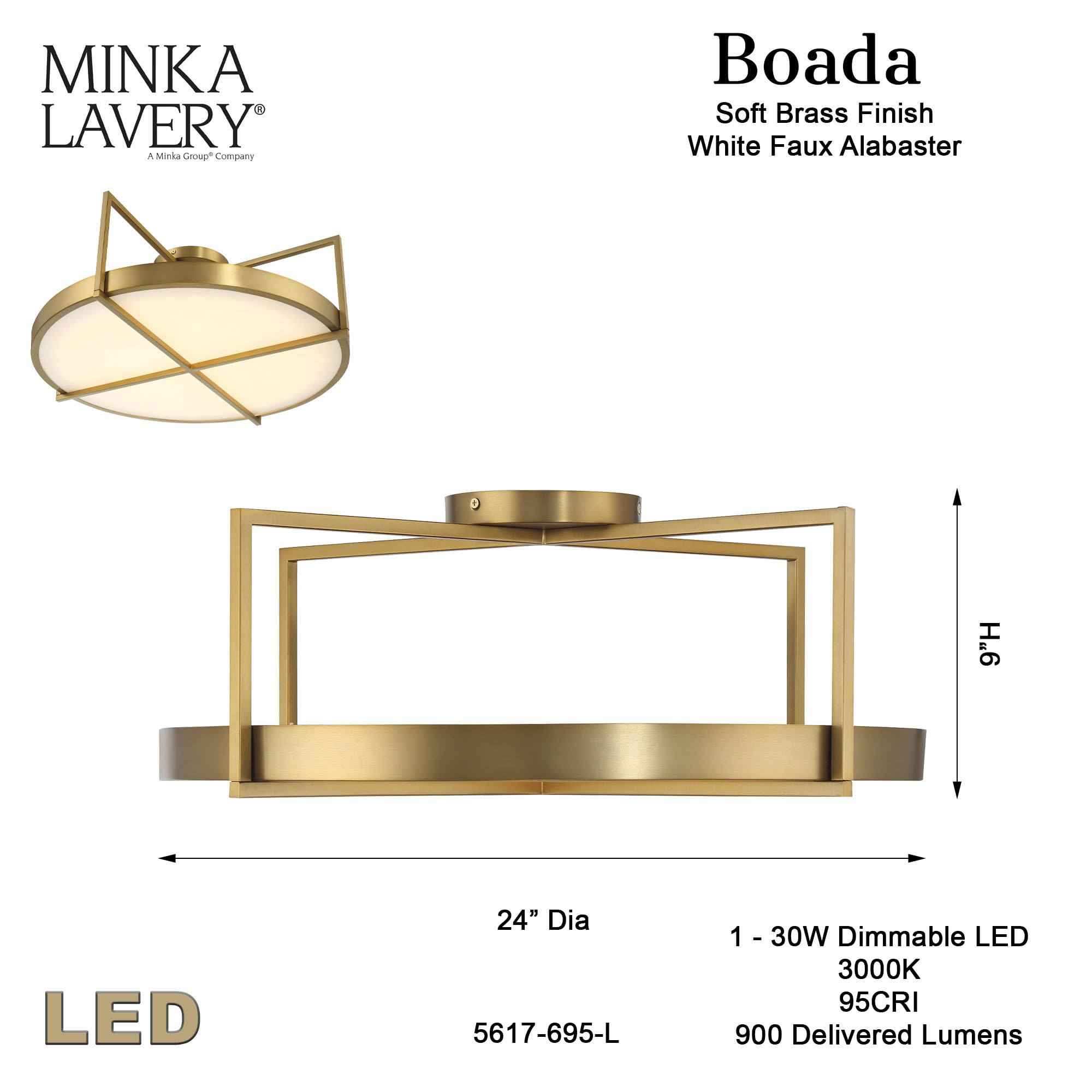 Open Box - Minka Lavery 5617-695-L - Ceiling Fixtures Indoor Lighting