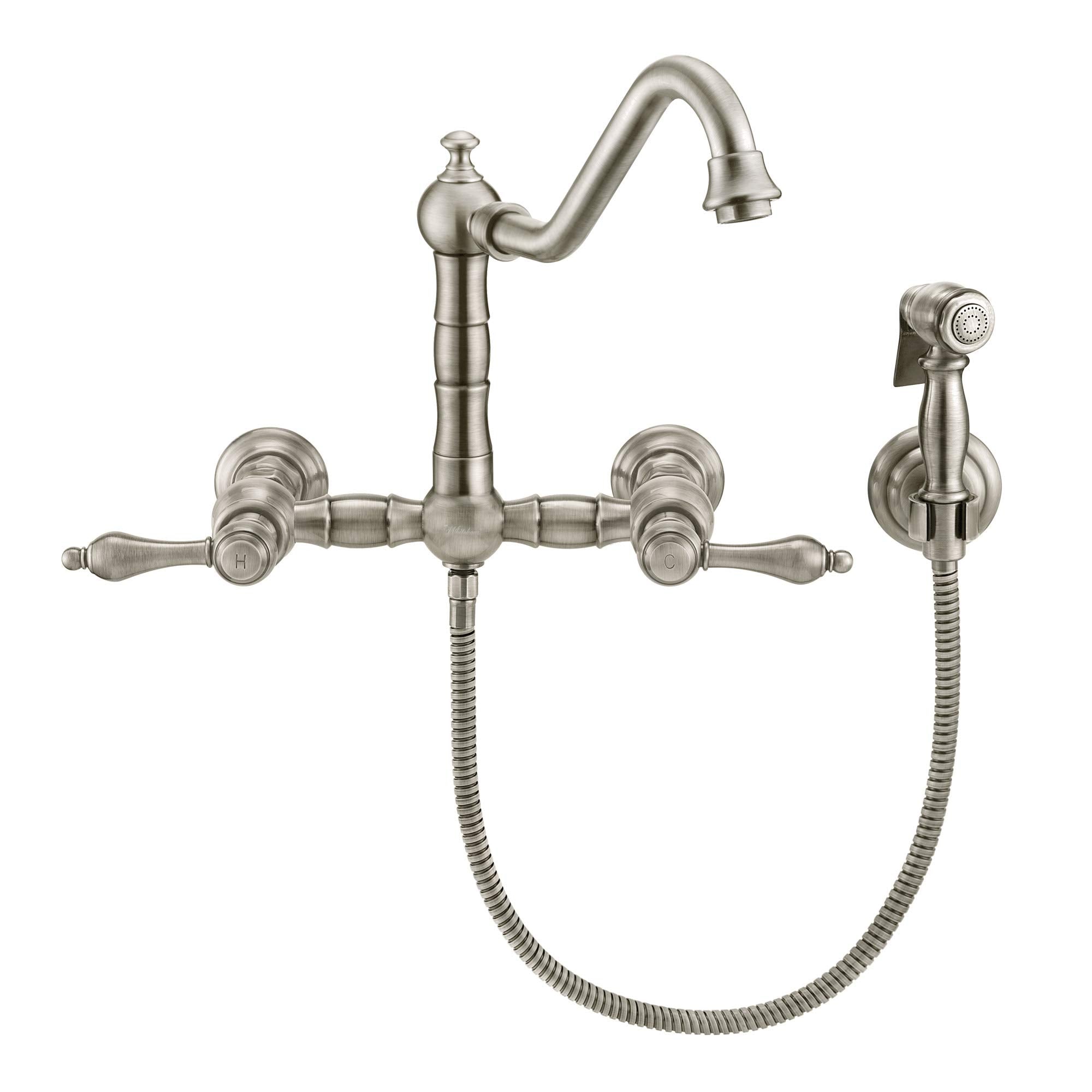 Open Box - Whitehaus WHKWLV3-9402-NT-BN - Kitchen Faucet