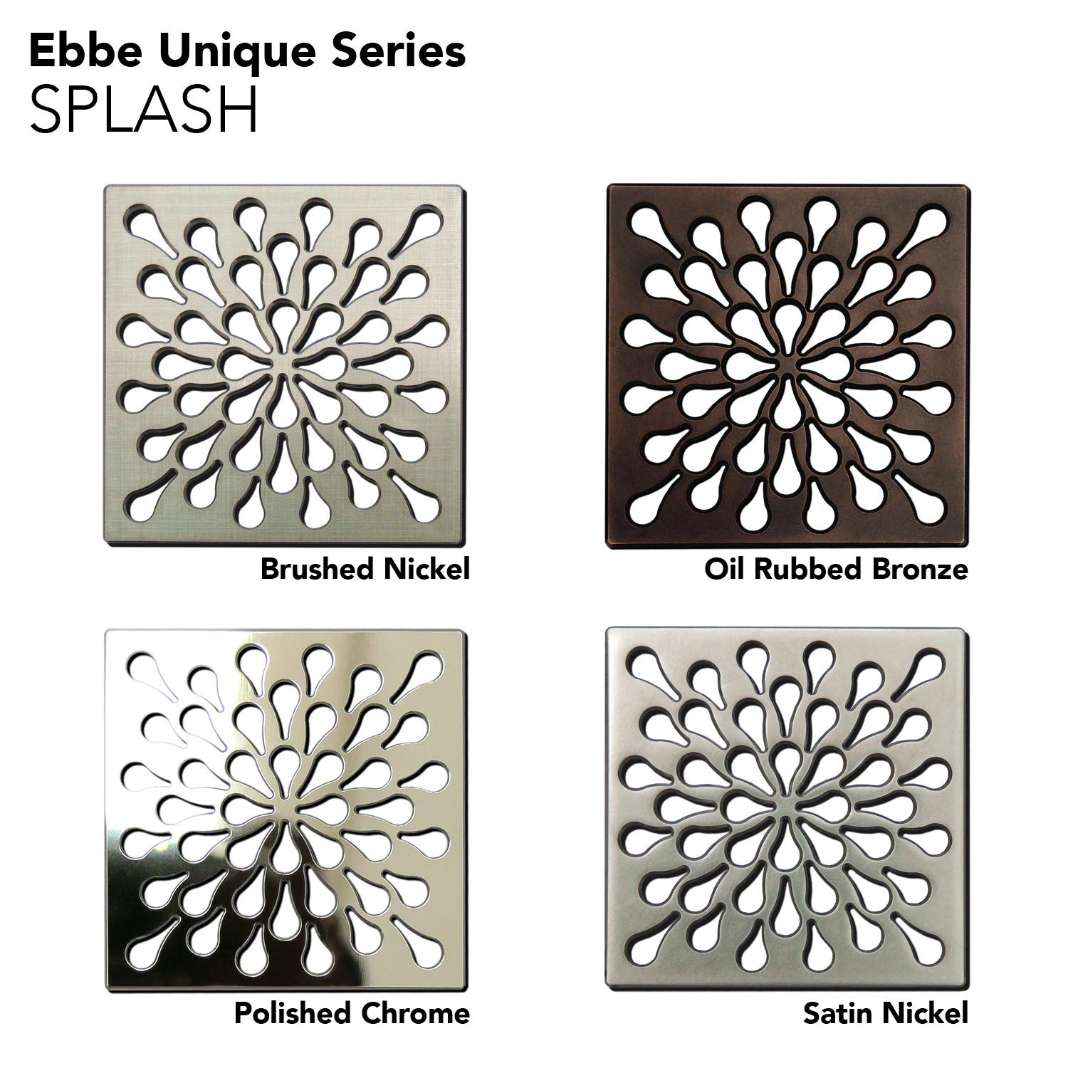 Open Box - Ebbe America E4805-PC - Shower Drains Showers