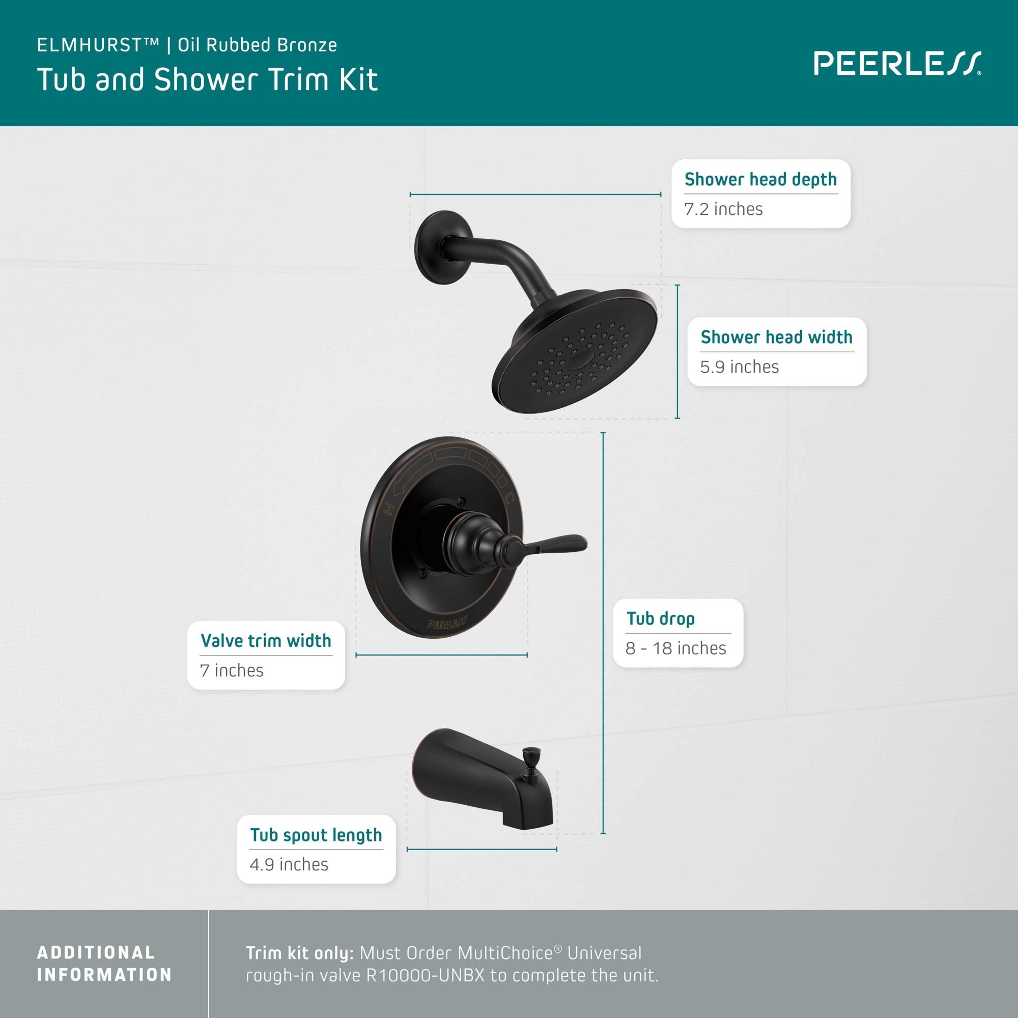 Open Box - Peerless PTT14465-OB - Tub and Shower Showers PeerlessBullseye Deals