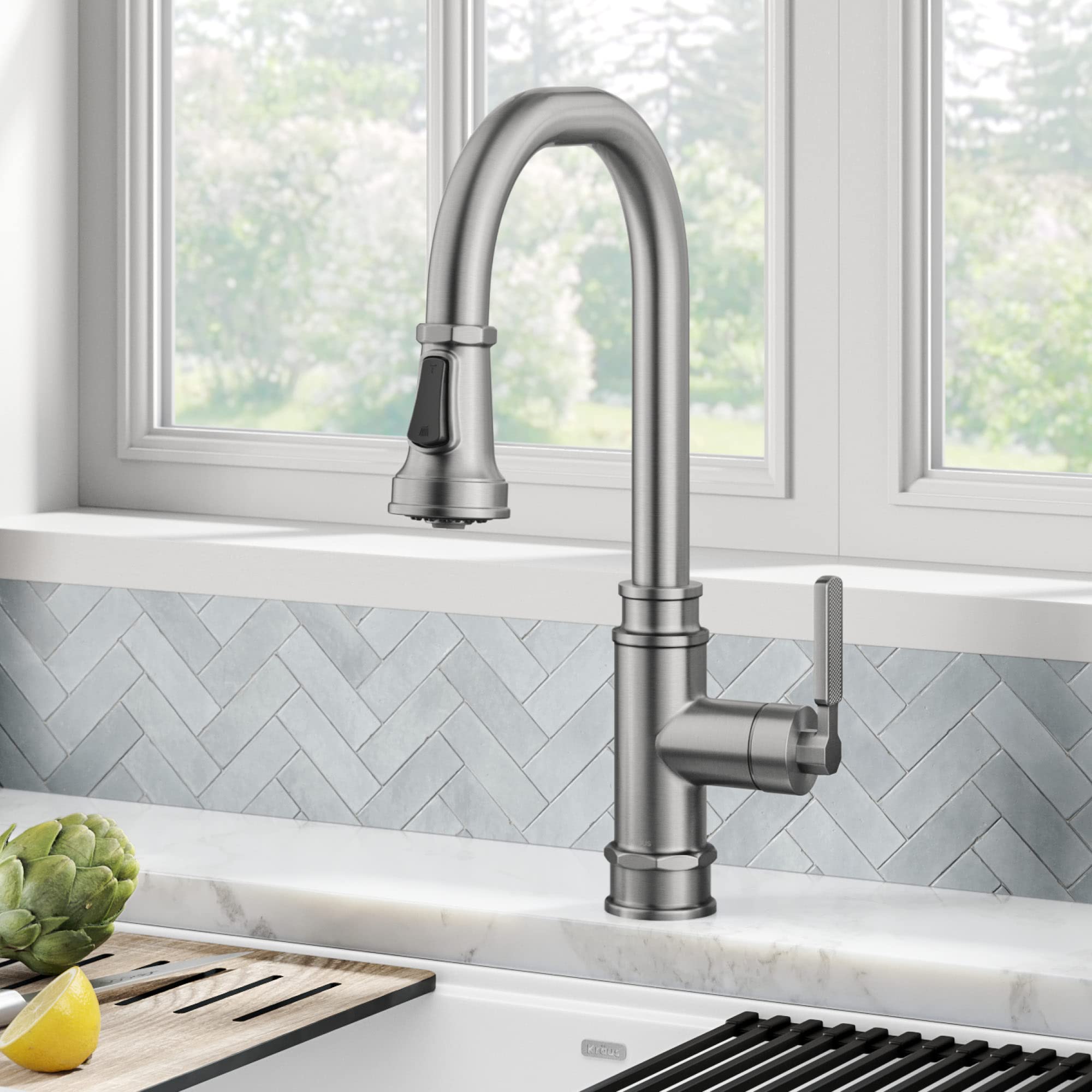 Open Box - Kraus KPF-4101SFS - Kitchen Faucet