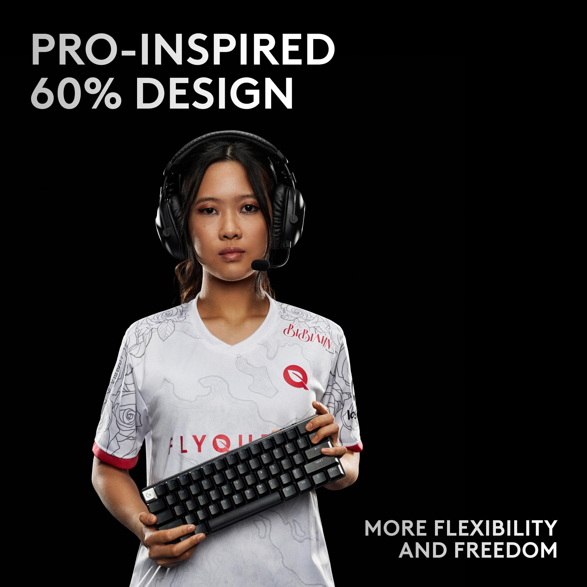 Refurbished - PRO X 60 LIGHTSPEED Wireless Gaming Keyboard (Tactile)-BLACK-US-2.4GHZ/BT-N/A-AMR-403-TACTILE SWITCH
