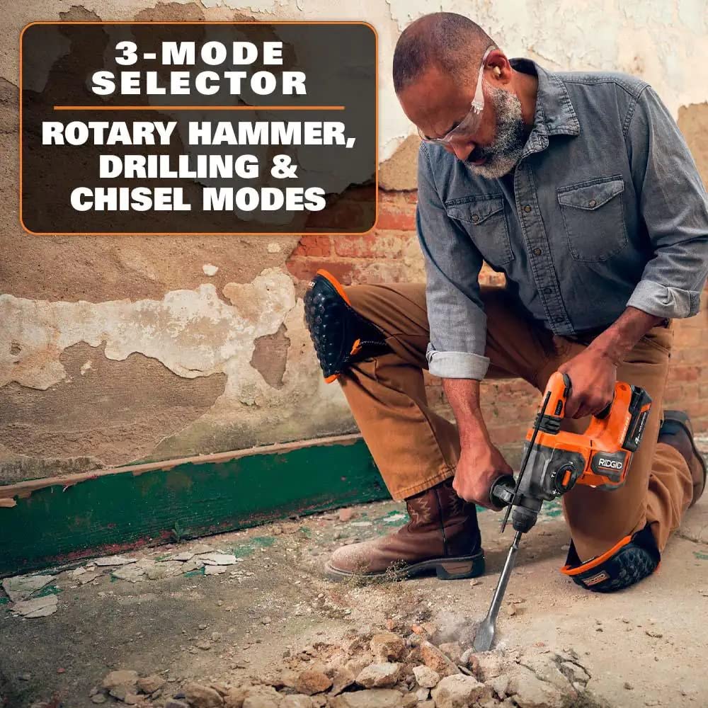 Open Box - RIDGID 18V Brushless 1-inch SDS-Plus Rotary Hammer (Tool-Only) RIDGIDBullseye Deals