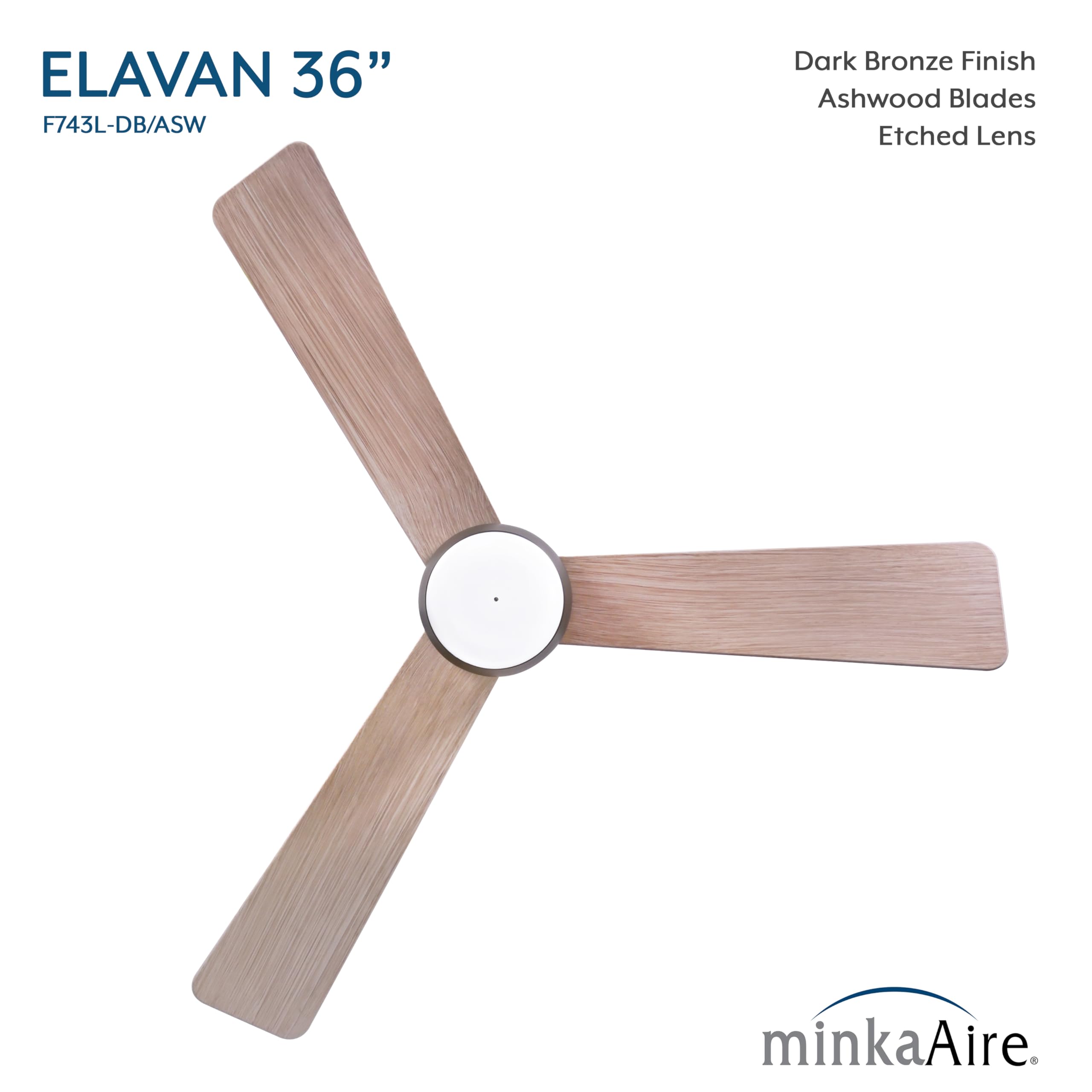 Open Box - MinkaAire F743L-DB/ASW - Ceiling Fans Fans