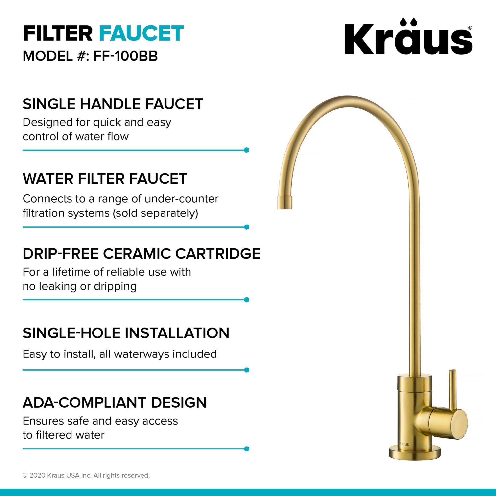 Open Box - Kraus KPF-2620-FF-100BB - Kitchen Faucet