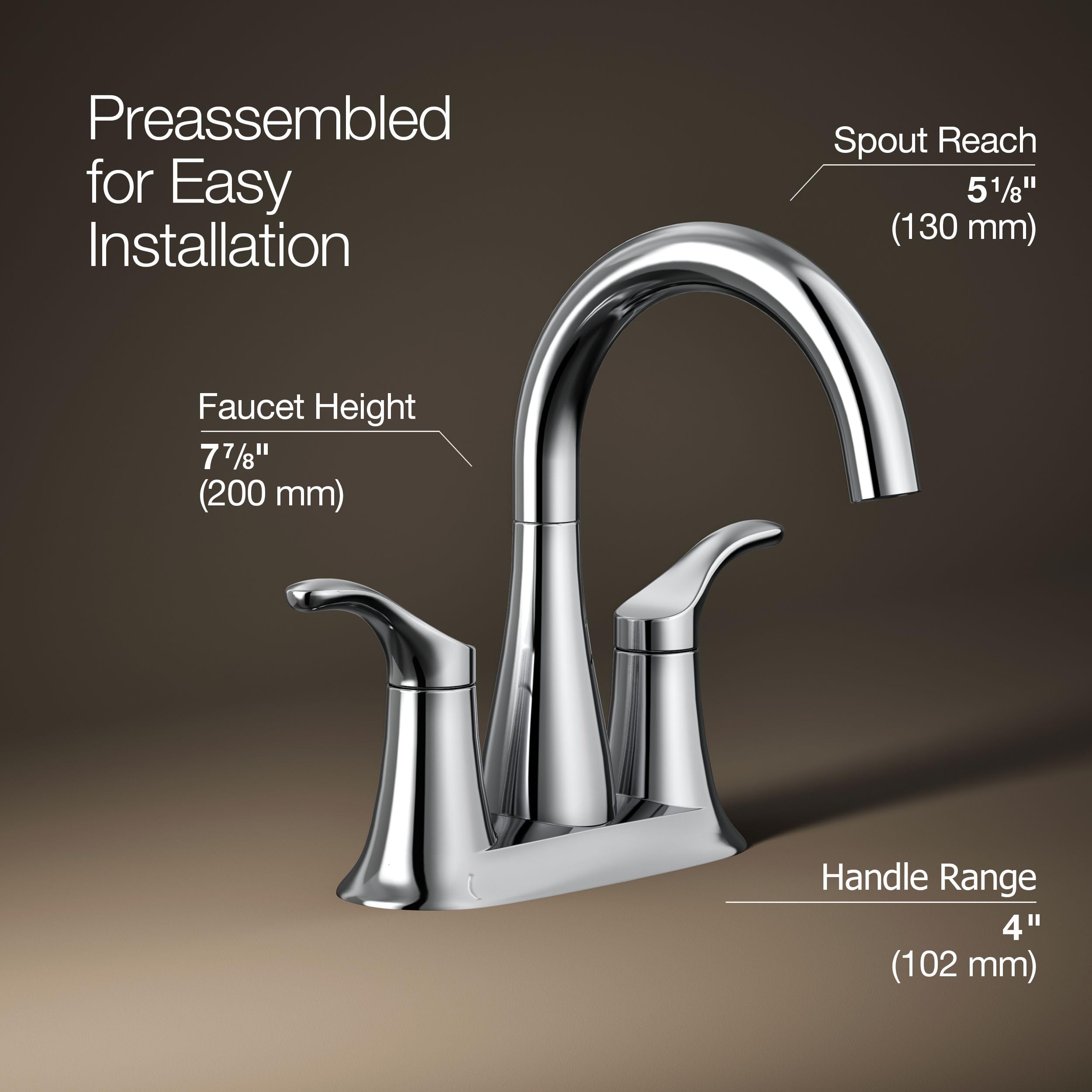 Open Box - Kohler K-27388-4-CP - Bathroom Sink Faucets Faucet