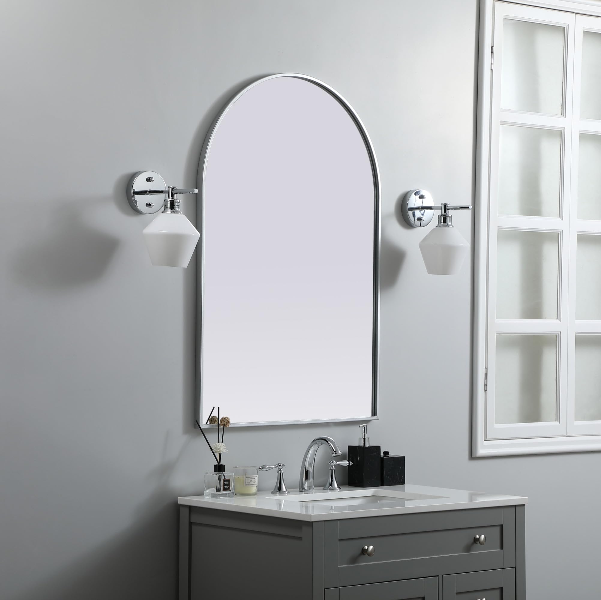 Open Box - Elegant Lighting MR1A2740BLK - Mirrors Home Decor