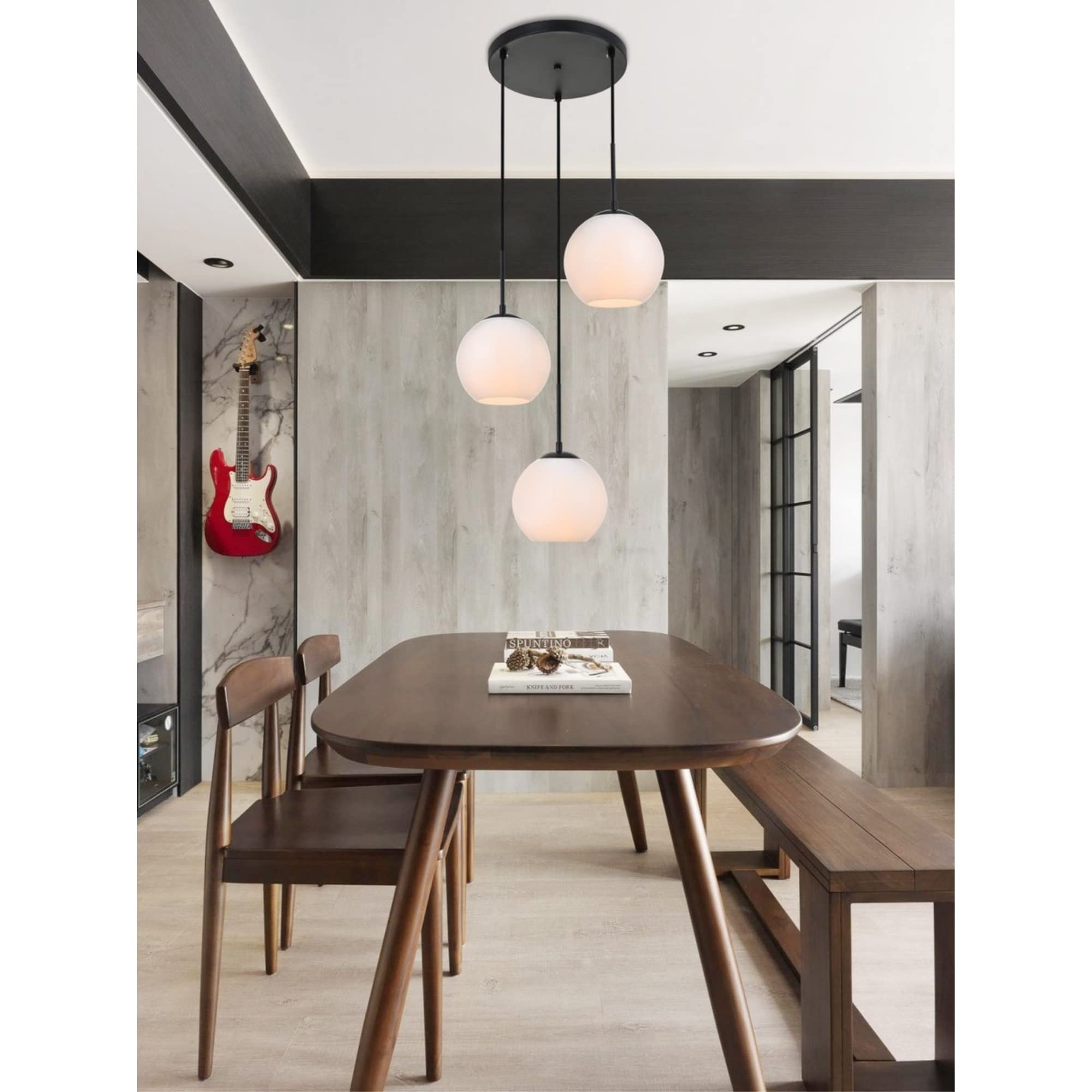 Open Box - Elegant Lighting LD2209BK - Pendants Indoor Lighting