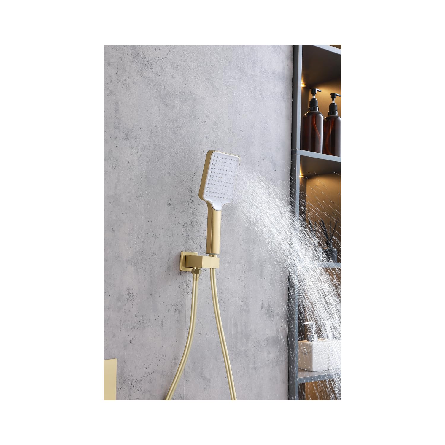 Open Box - Elegant Lighting FAS-9003BGD - Shower Only Showers