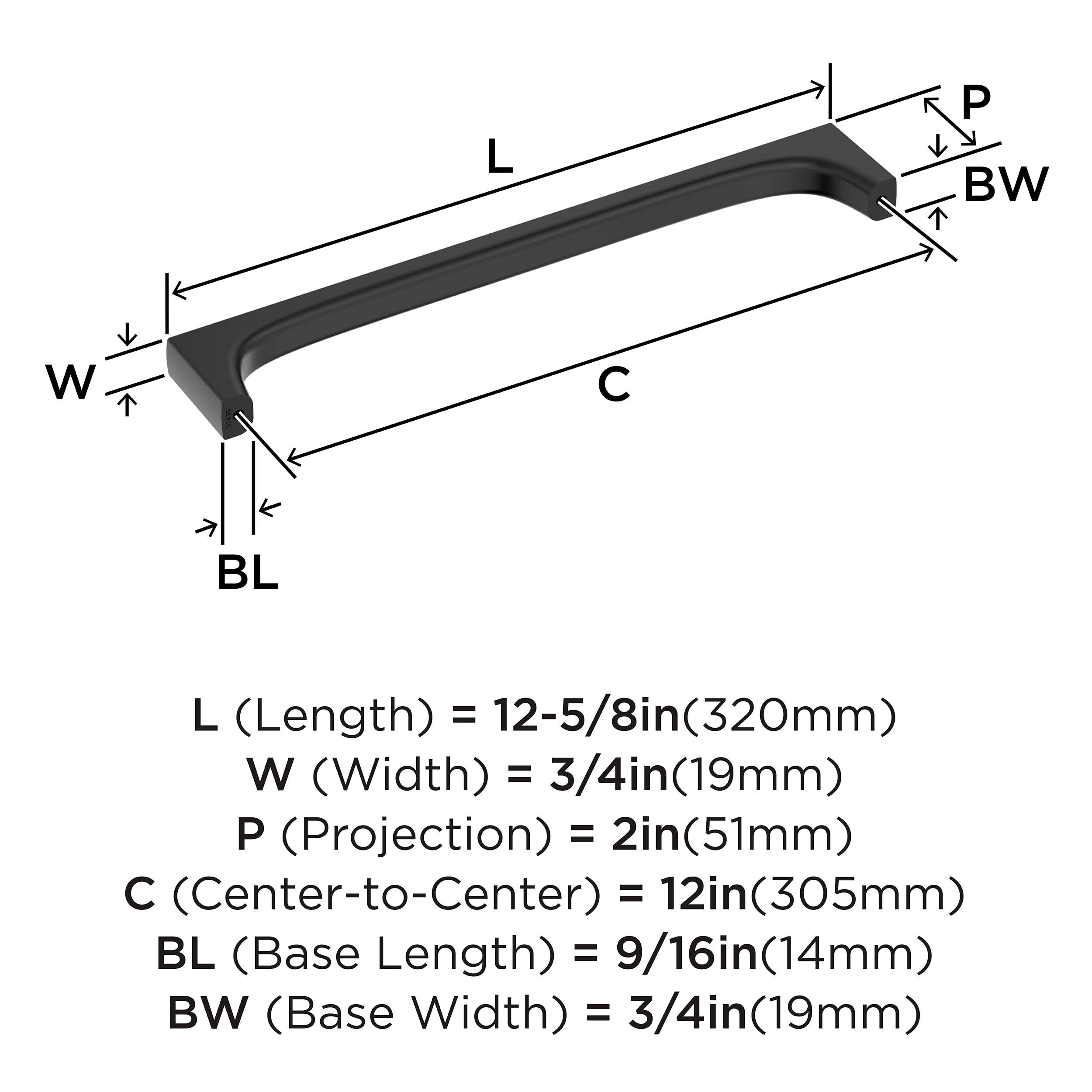 Open Box - Amerock BP37430MB - Pulls Cabinet Hardware