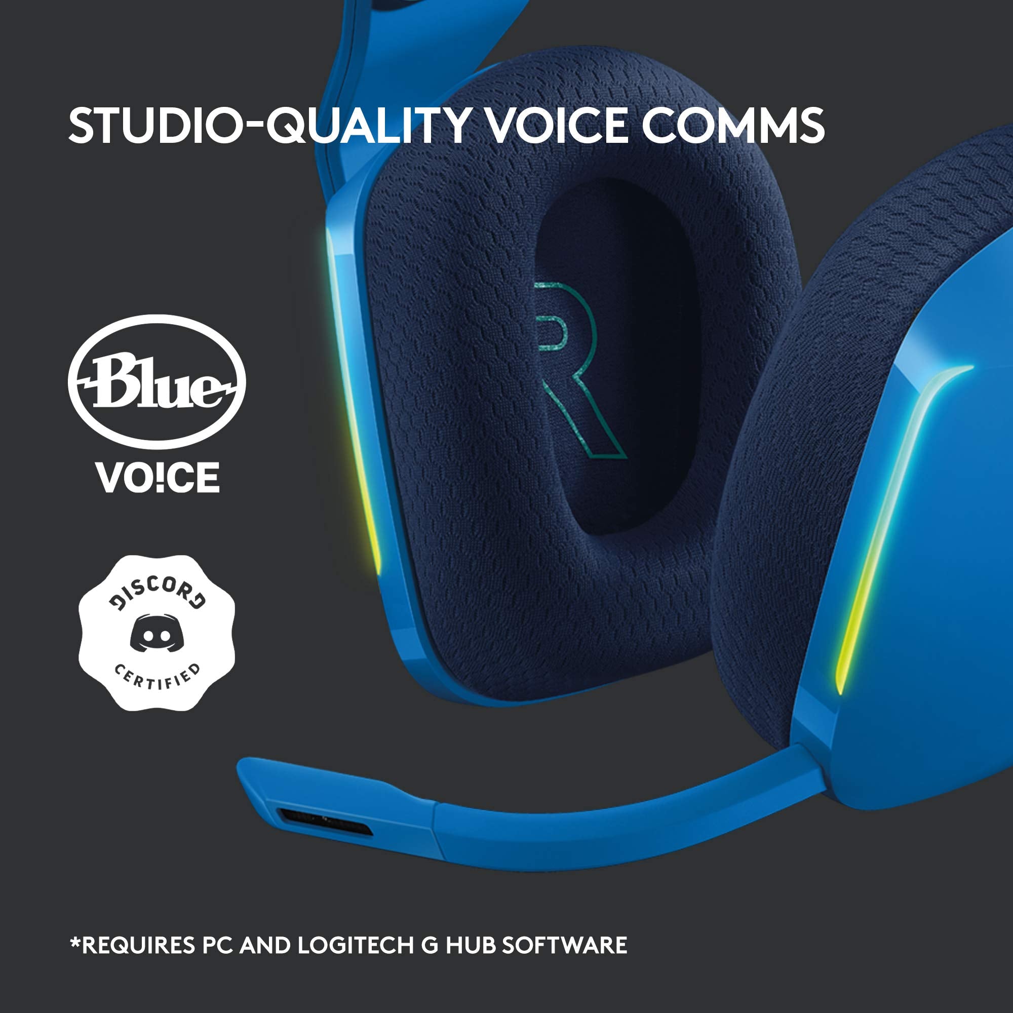 Refurbished - HEADSET PC-G733 LIGHTSPEED Wireless RGB Gaming Headset-BLUE-2.4GHZ- 981-000942