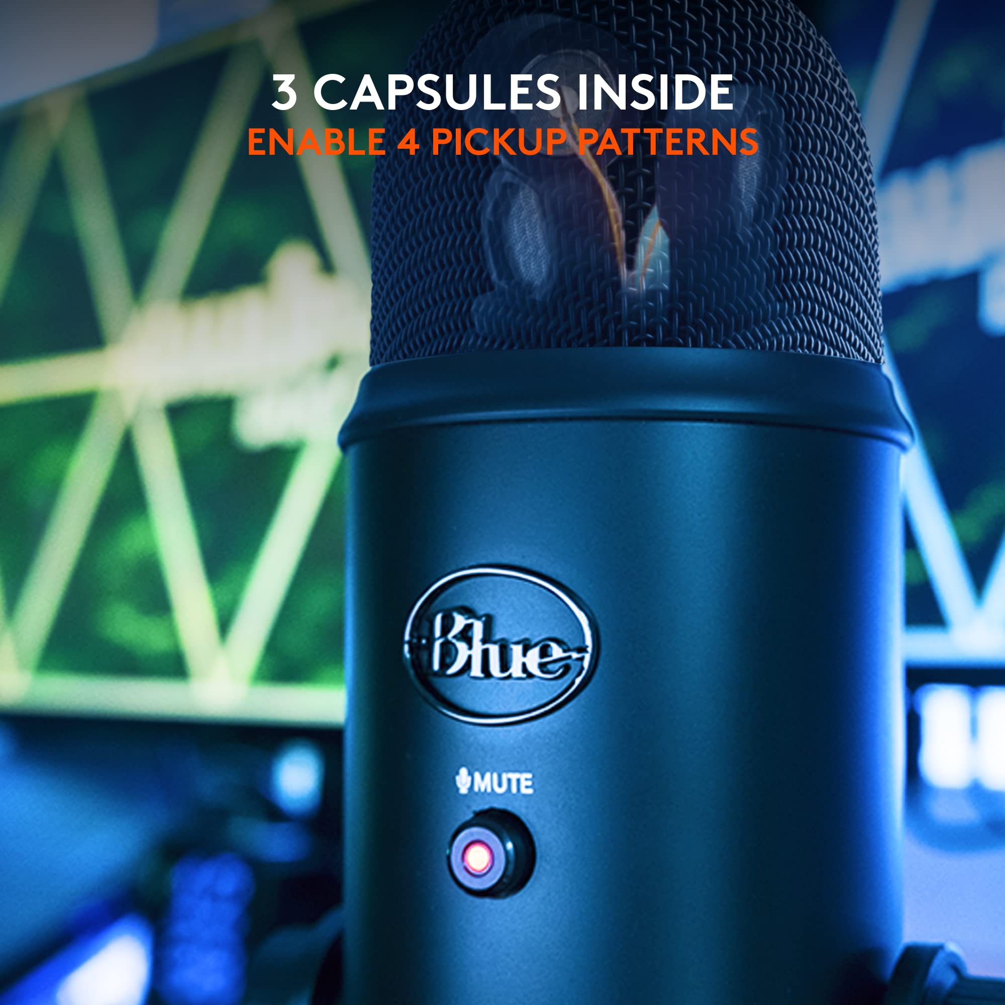 Open Box -  Blue Microphones Yeti USB Microphone - Blackout Edition