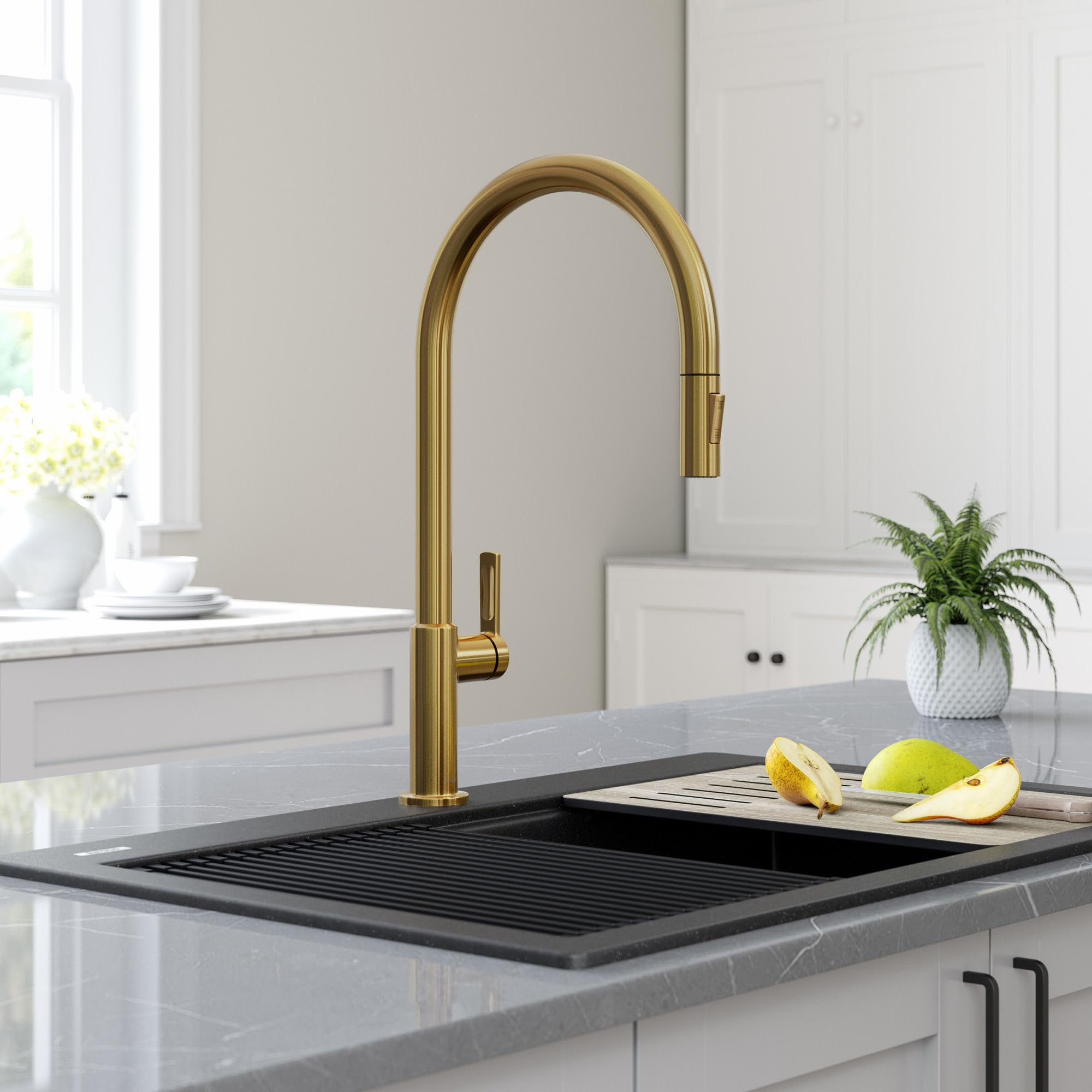 Open Box - Kraus KPF-2821BB - Kitchen Faucet KrausBullseye Deals